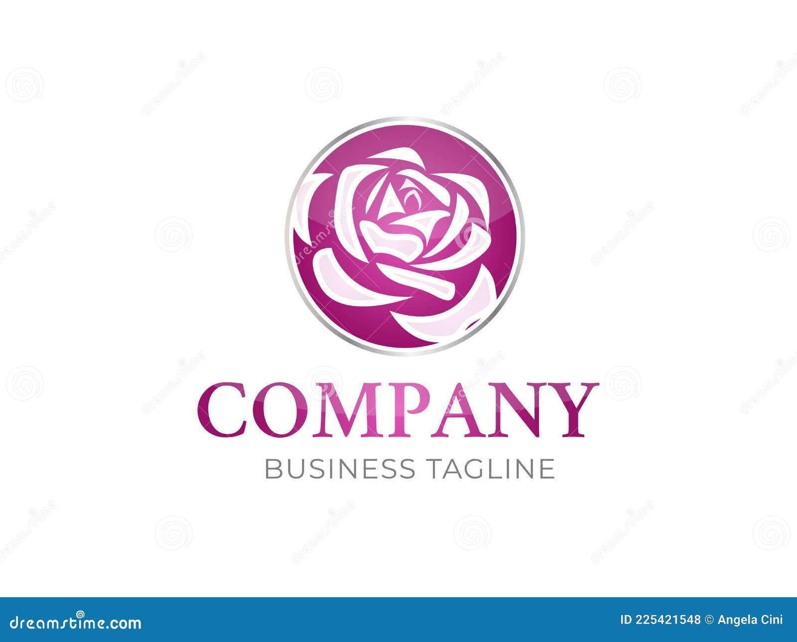 Abstract Rose Logo Design stock vector. Illustration of rose 225421548