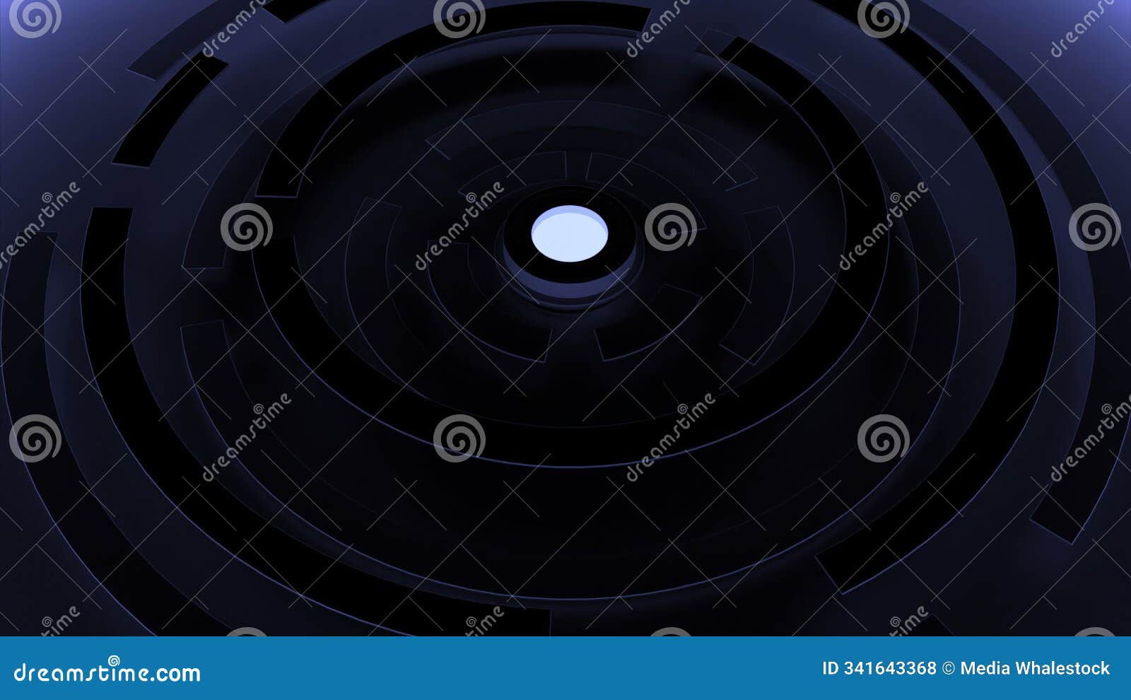 abstract rotating mechanism of an unusual machine, seamless loop. . dark blue plastic or metal round machine with