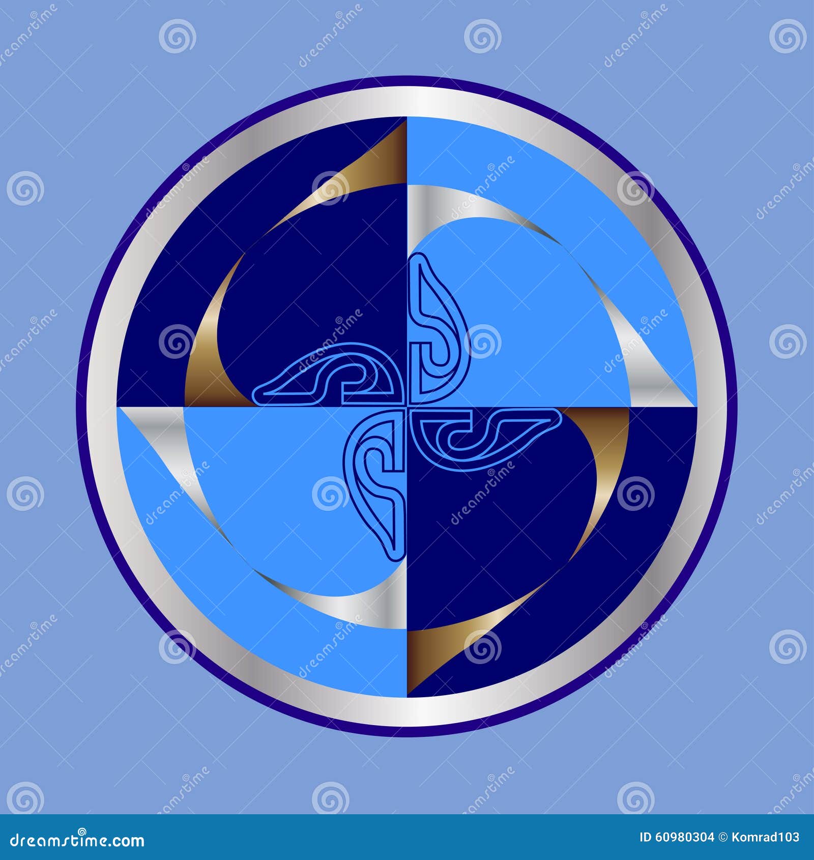 Abstract round figure stock illustration. Illustration of sign - 60980304