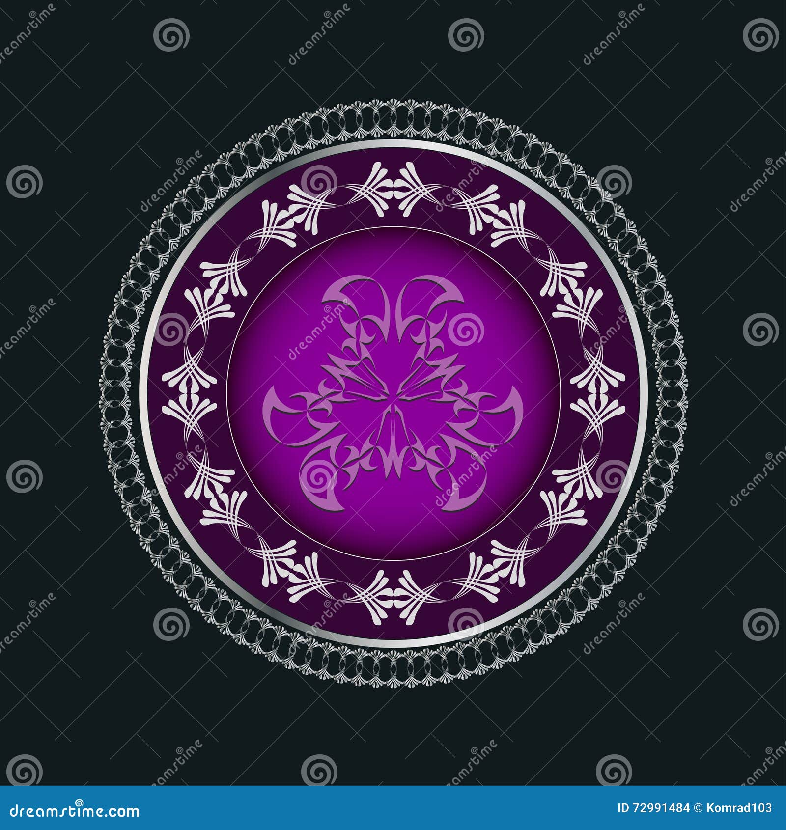 Abstract round figure stock illustration. Illustration of luxury - 72991484