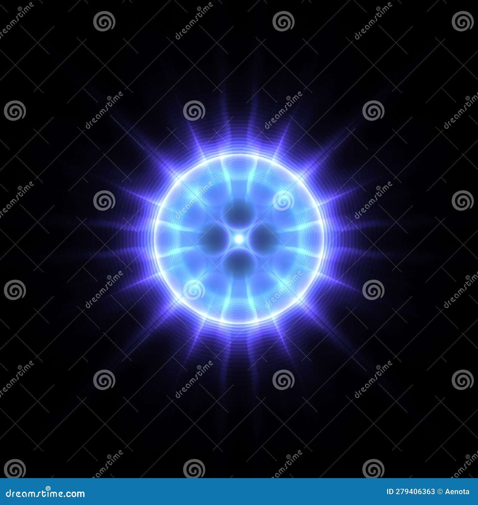 abstract round flash background - fractal art