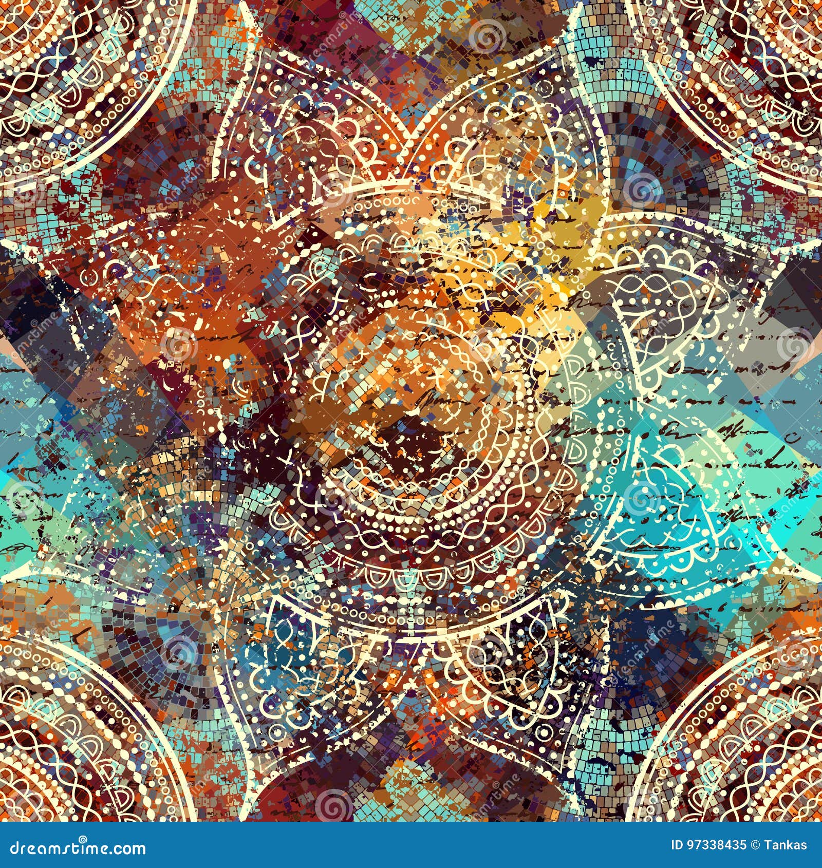 Download Abstract Round Mandala Pattern Stock Vector - Illustration ...