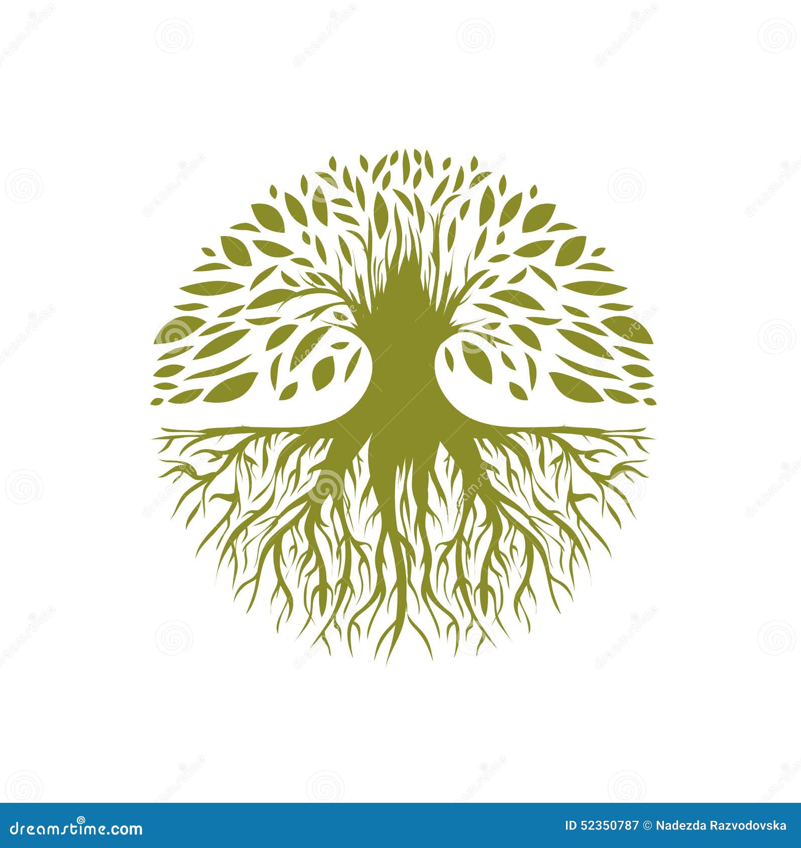 Abstract Round Tree Logo Stock Vector Illustration Of Spring