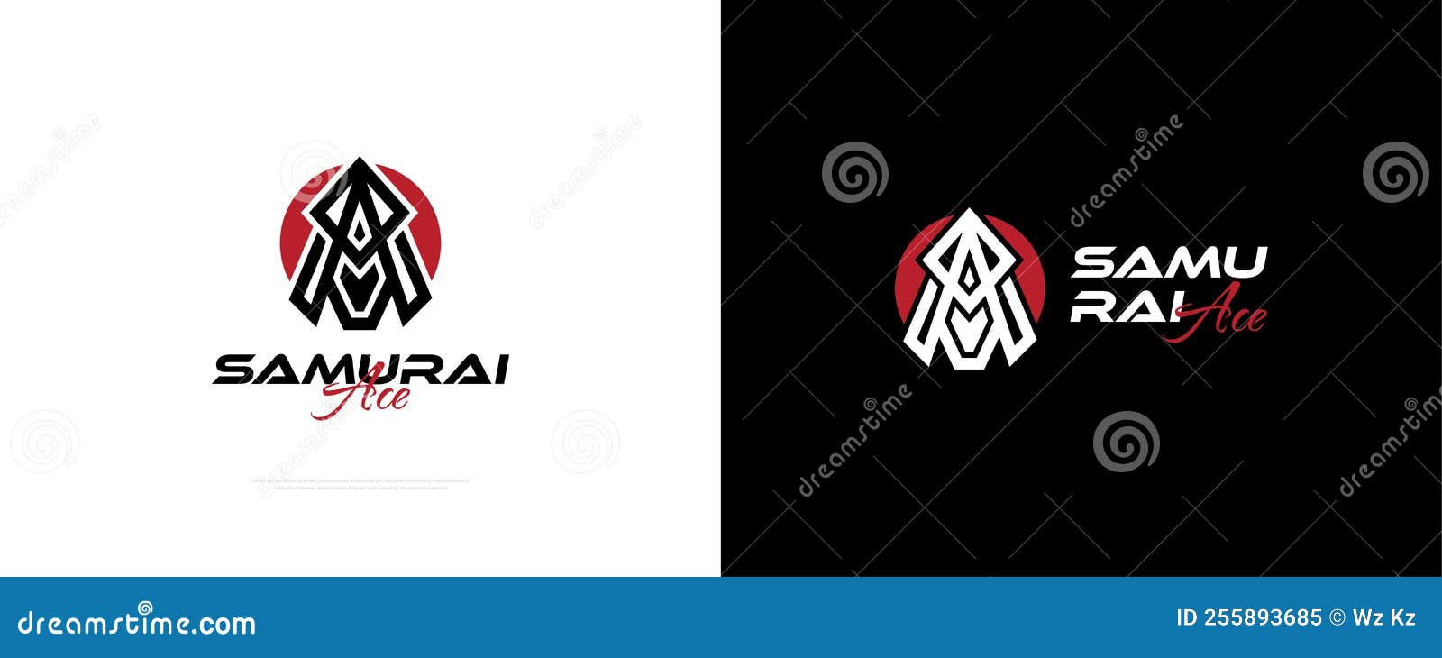 Samurai, Abstract Japanese Brush Font And Numbers Vector Illustration