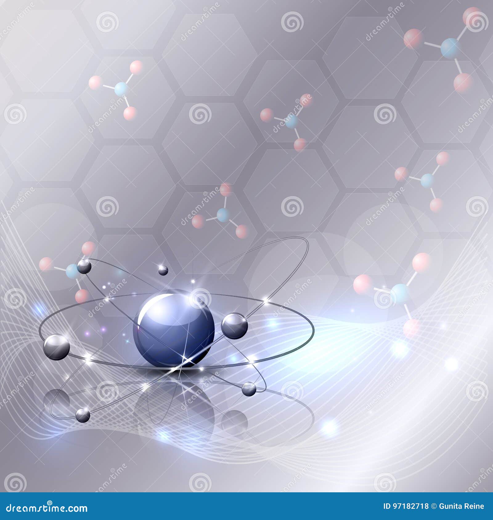 Abstract Science Background Stock Vector Illustration of medical