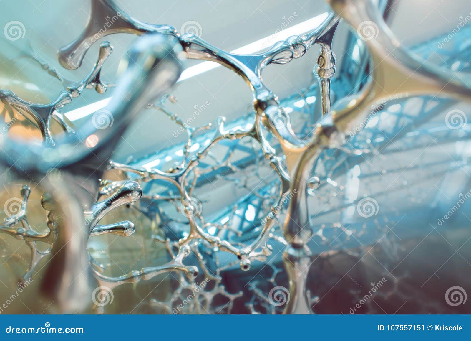 Abstract Scientific Background Molecules on a Light Background, Science