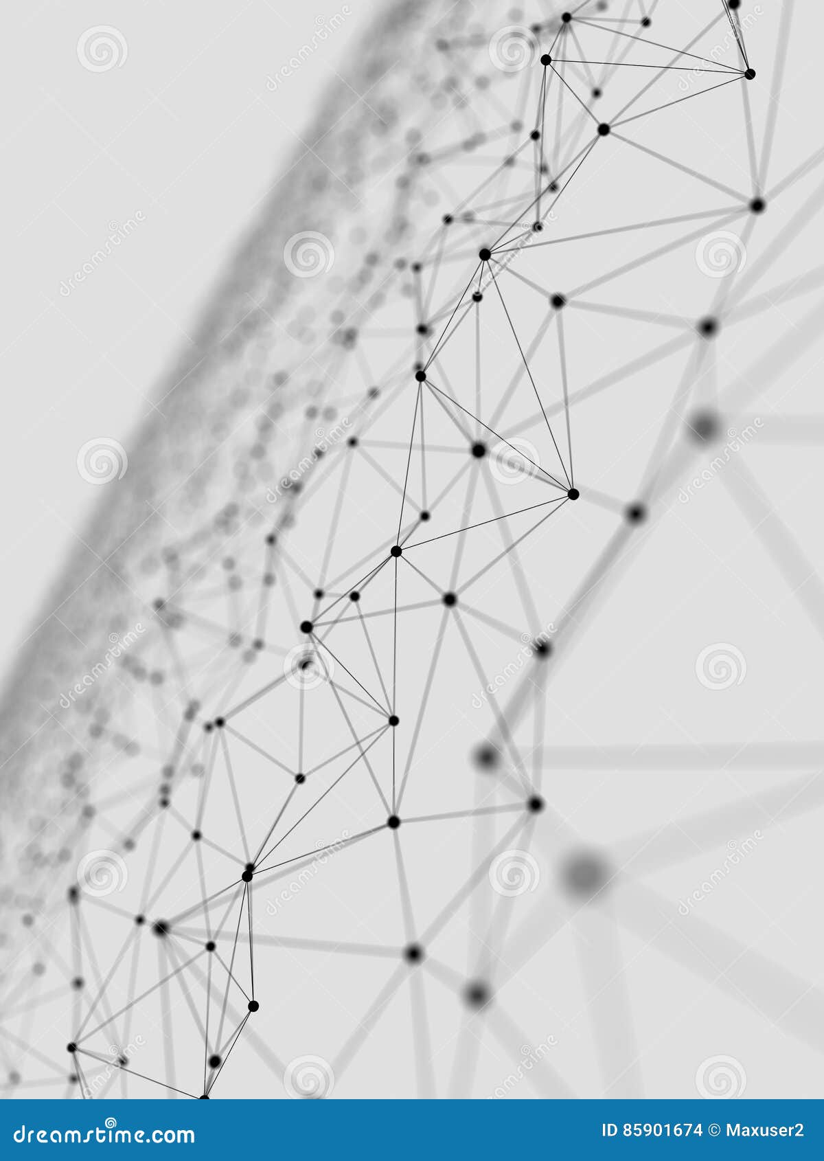 abstract scientific graph or nano structure background 3d 