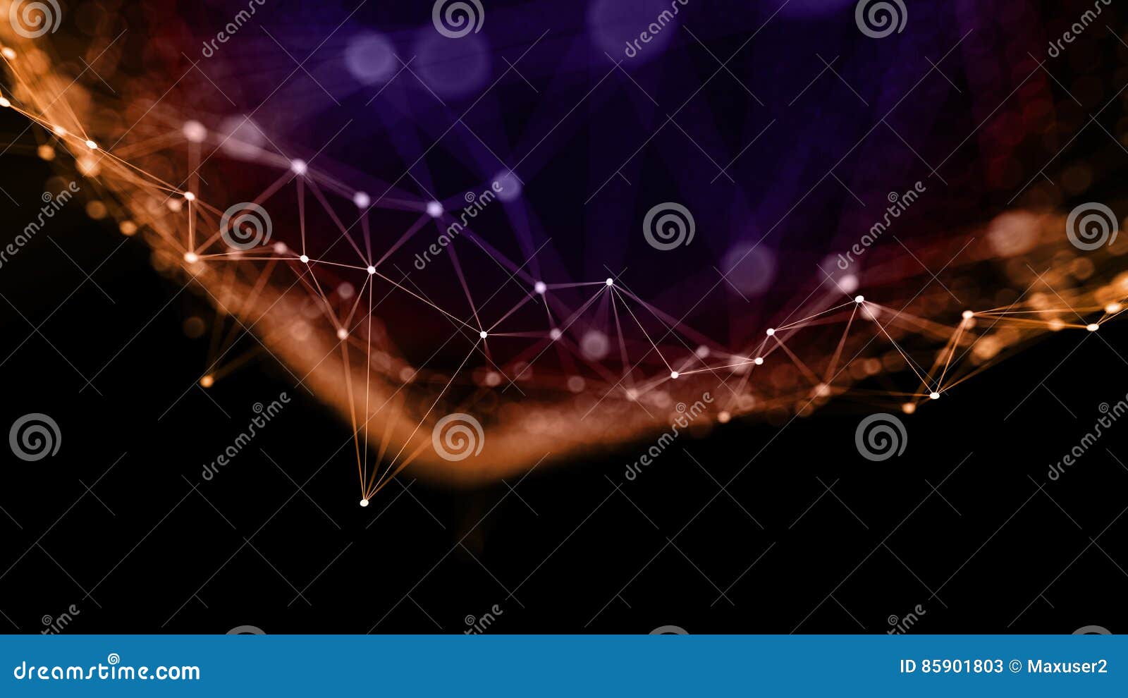 abstract scientific graph or nano structure background 3d 