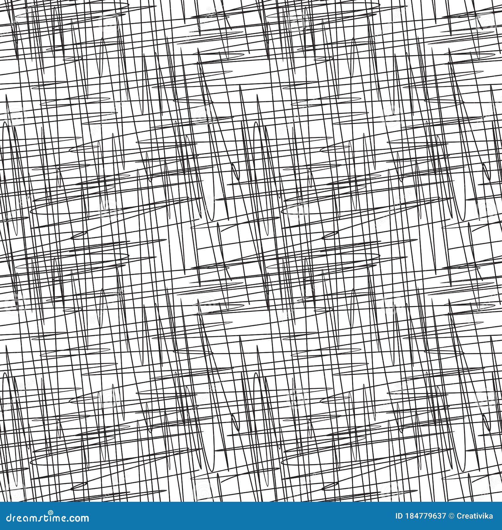 Abstract Scratched Lines Seamless Pattern Stock Vector - Illustration ...