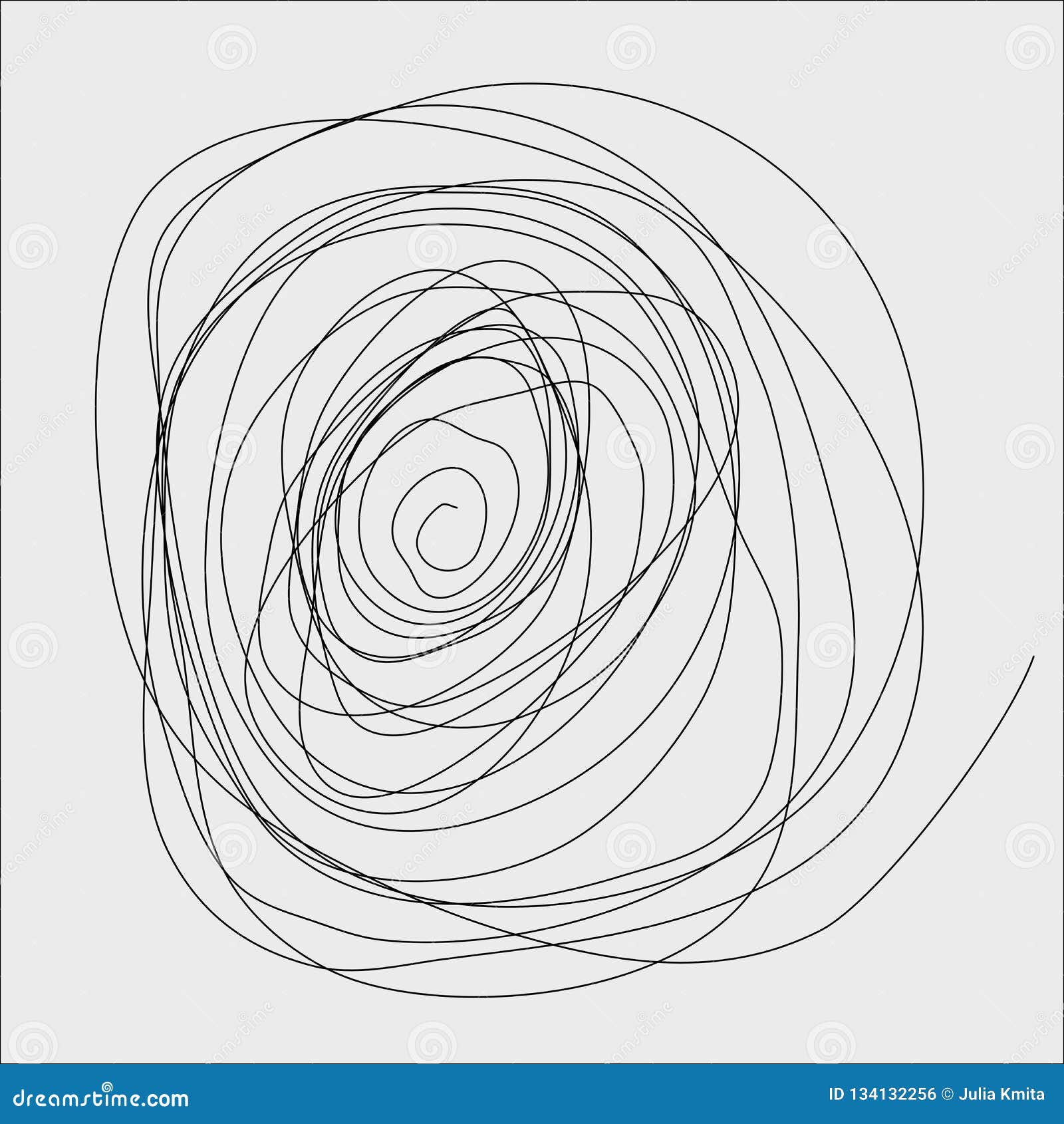 Abstract Scribble Spiral Sketch Background Stock Abstract Scribble Spiral Sketch Background Stock