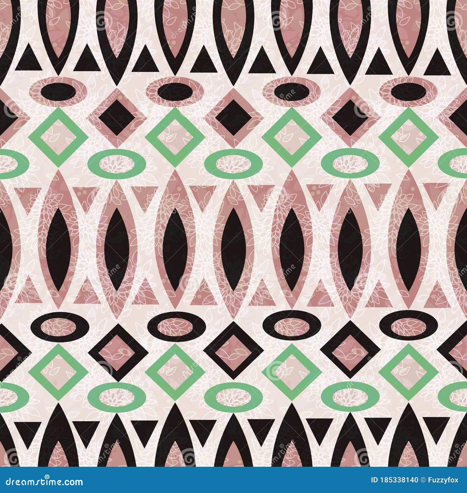 Abstract Seamless Folk African Ethno Traditional Native Tribal ...