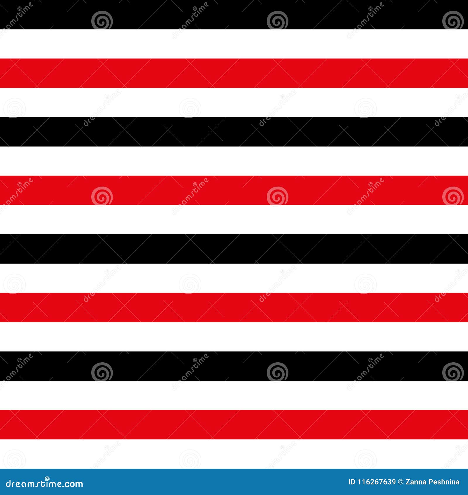 Abstract Seamless Geometric Horizontal Striped Pattern with Red, Black and White  Stripes. Vector Illustration Stock Vector - Illustration of card, marine:  116267639
