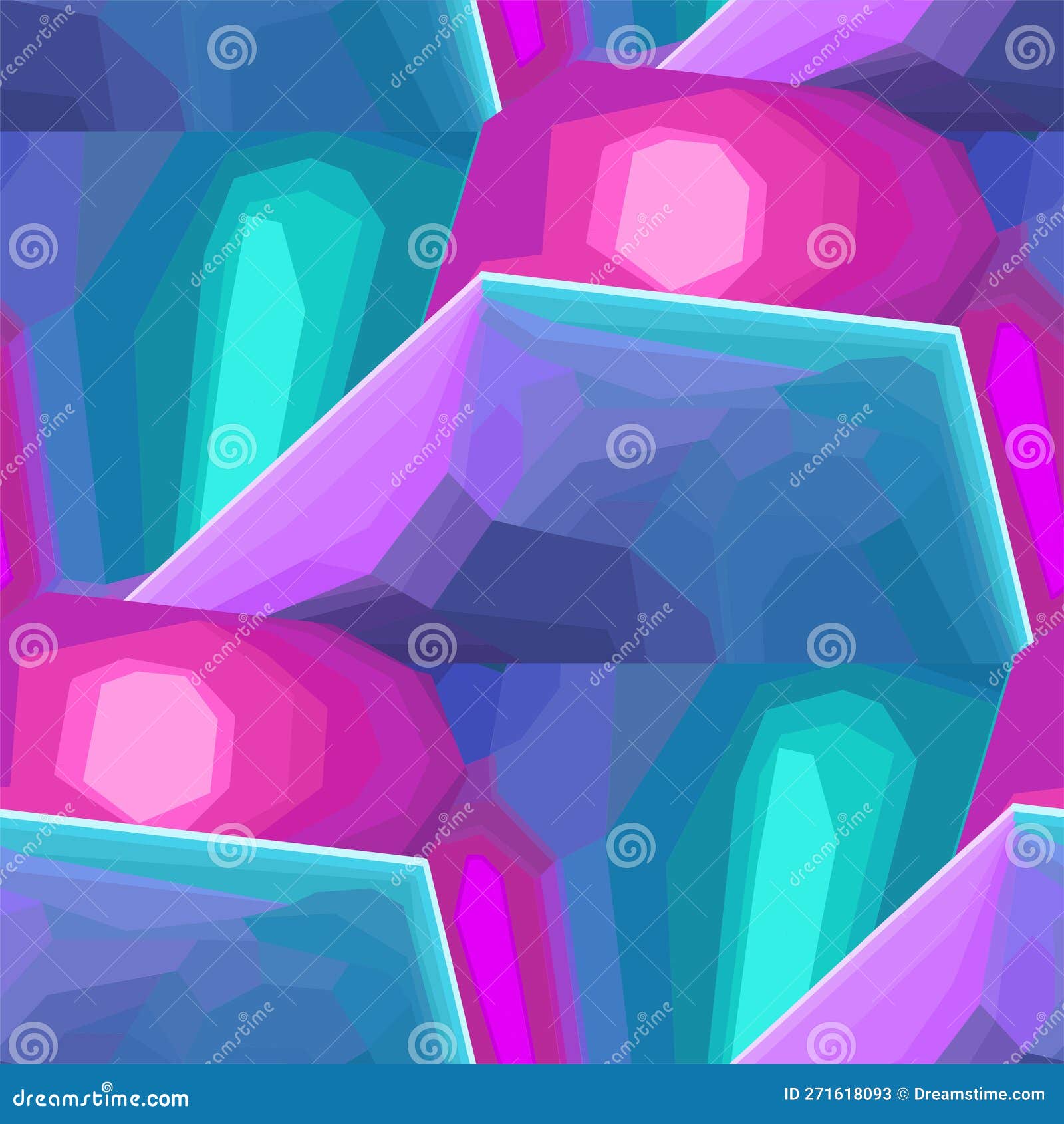 abstract seamless pattern of gradiental s of soft, curvy and angled structure