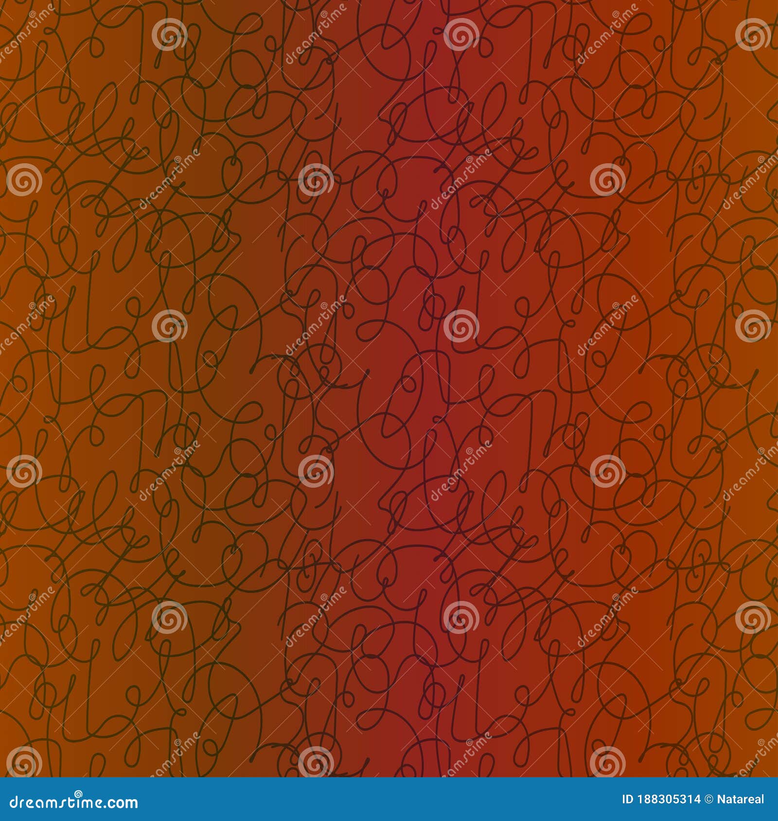 Abstract Seamless Pattern in Muted Orange with Gradient Stock Vector