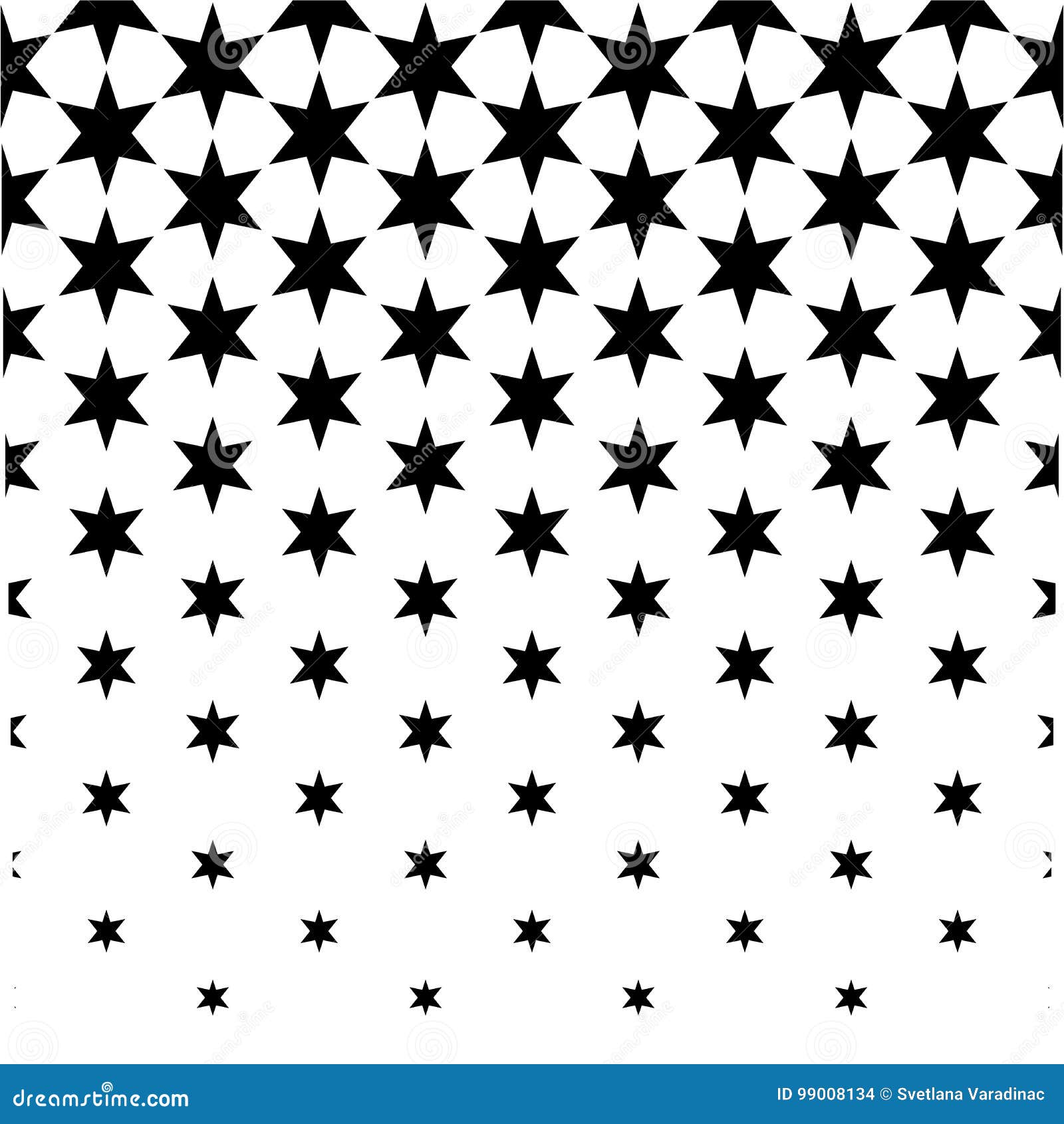 Abstract Seamless Star Black and White Wallpaper or Background Stock ...