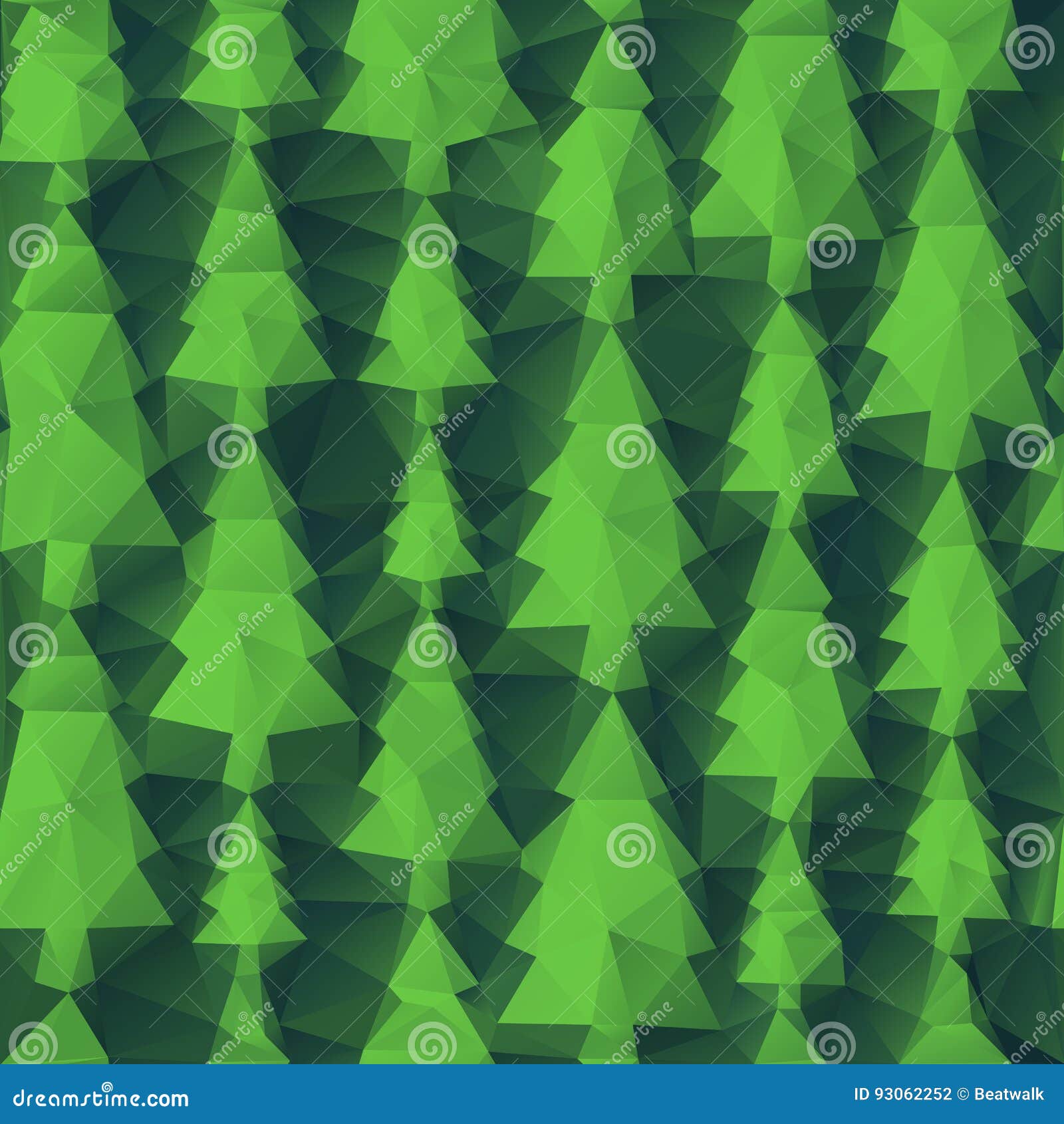 Abstract Seamless Trees of Triangles Stock Vector Illustration of