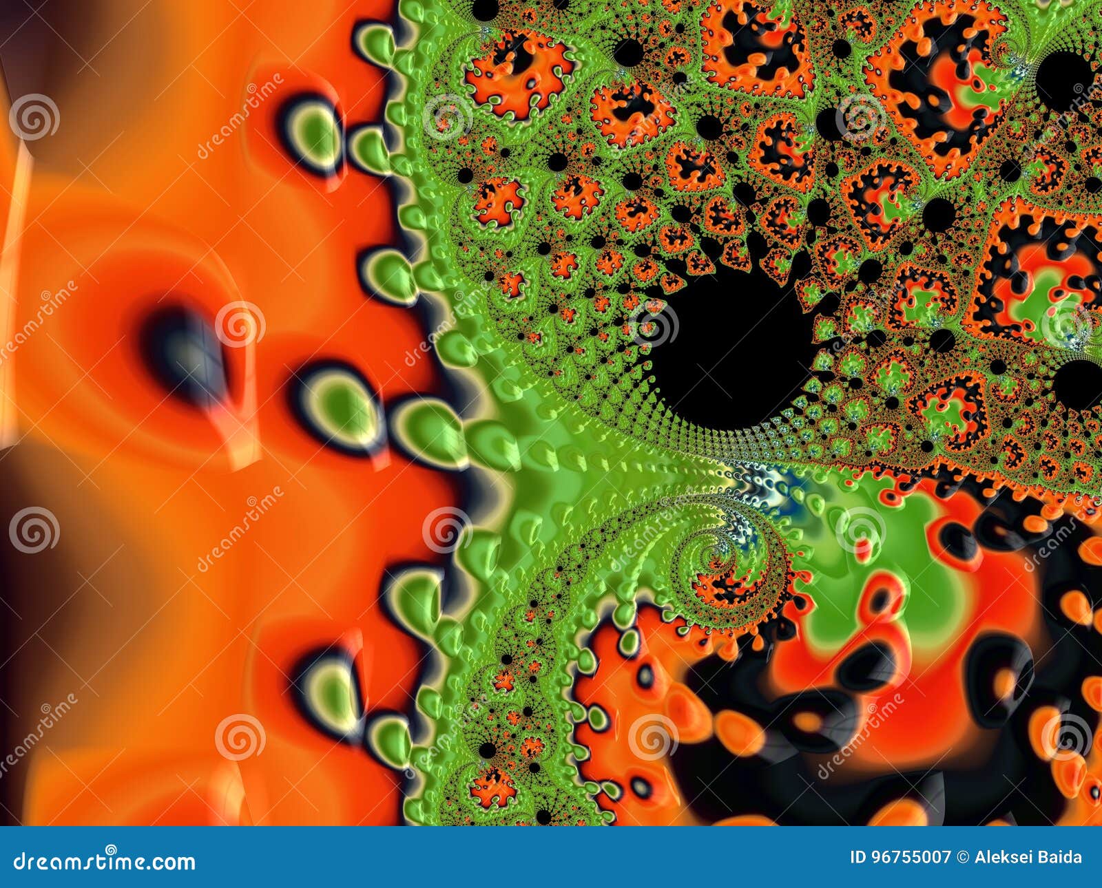 An Abstract Shape of Fractals Stock Illustration Illustration of
