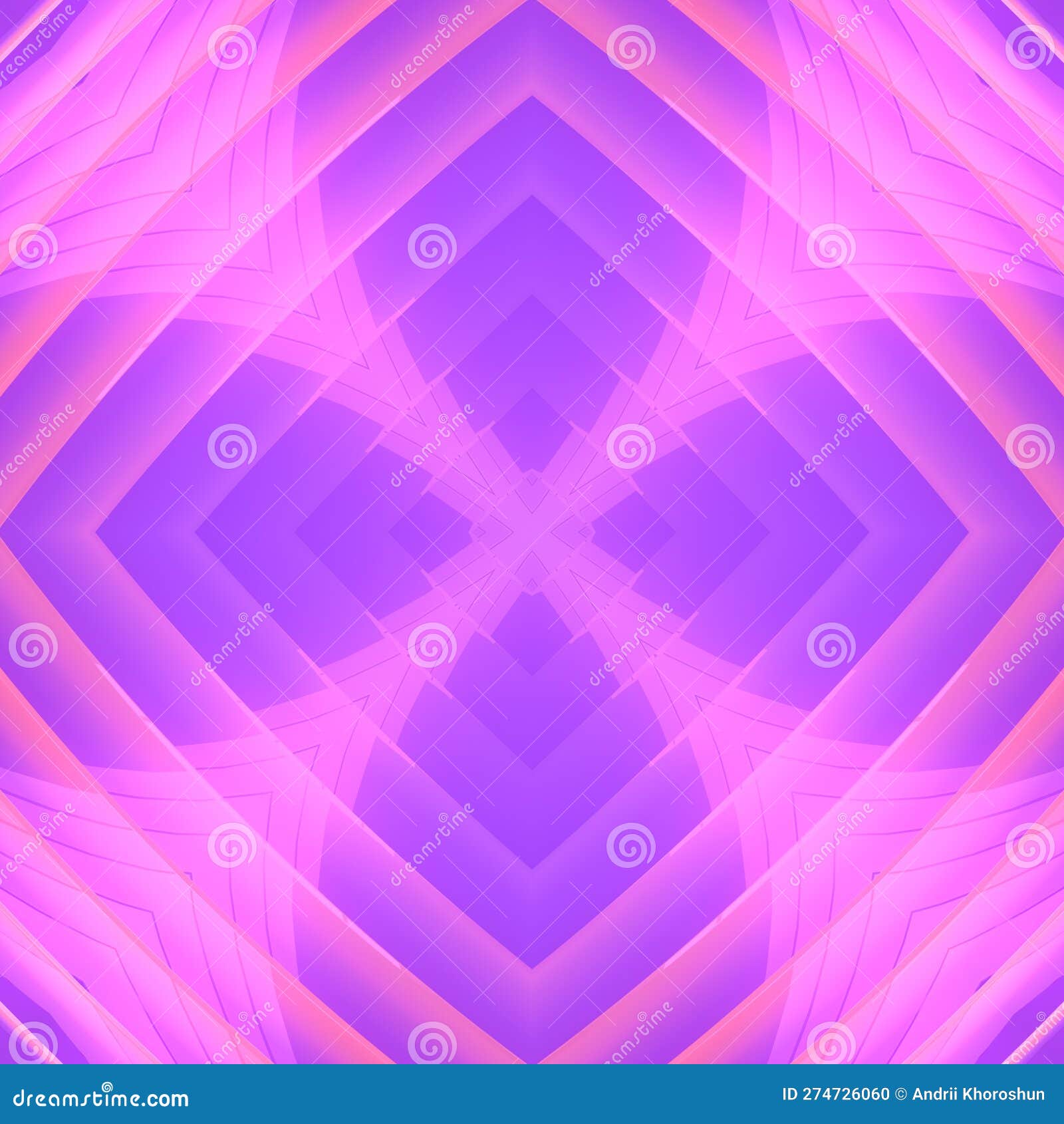 Abstract x-shaped digital illustration with a fancy pink gradient. Modern background. 3d rendering pattern for concept design
