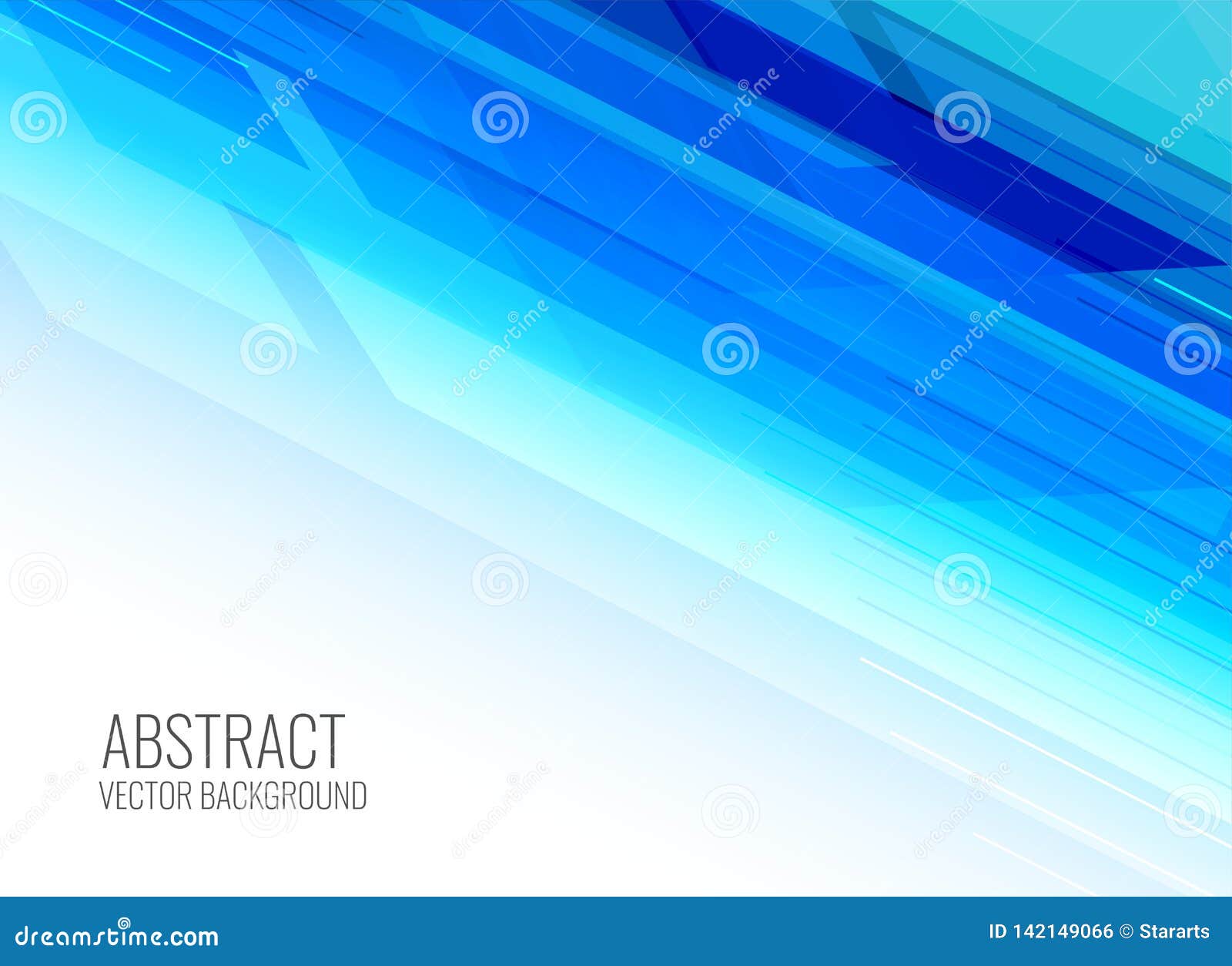 Abstract Shiny Blue Presentation Background Stock Vector Illustration