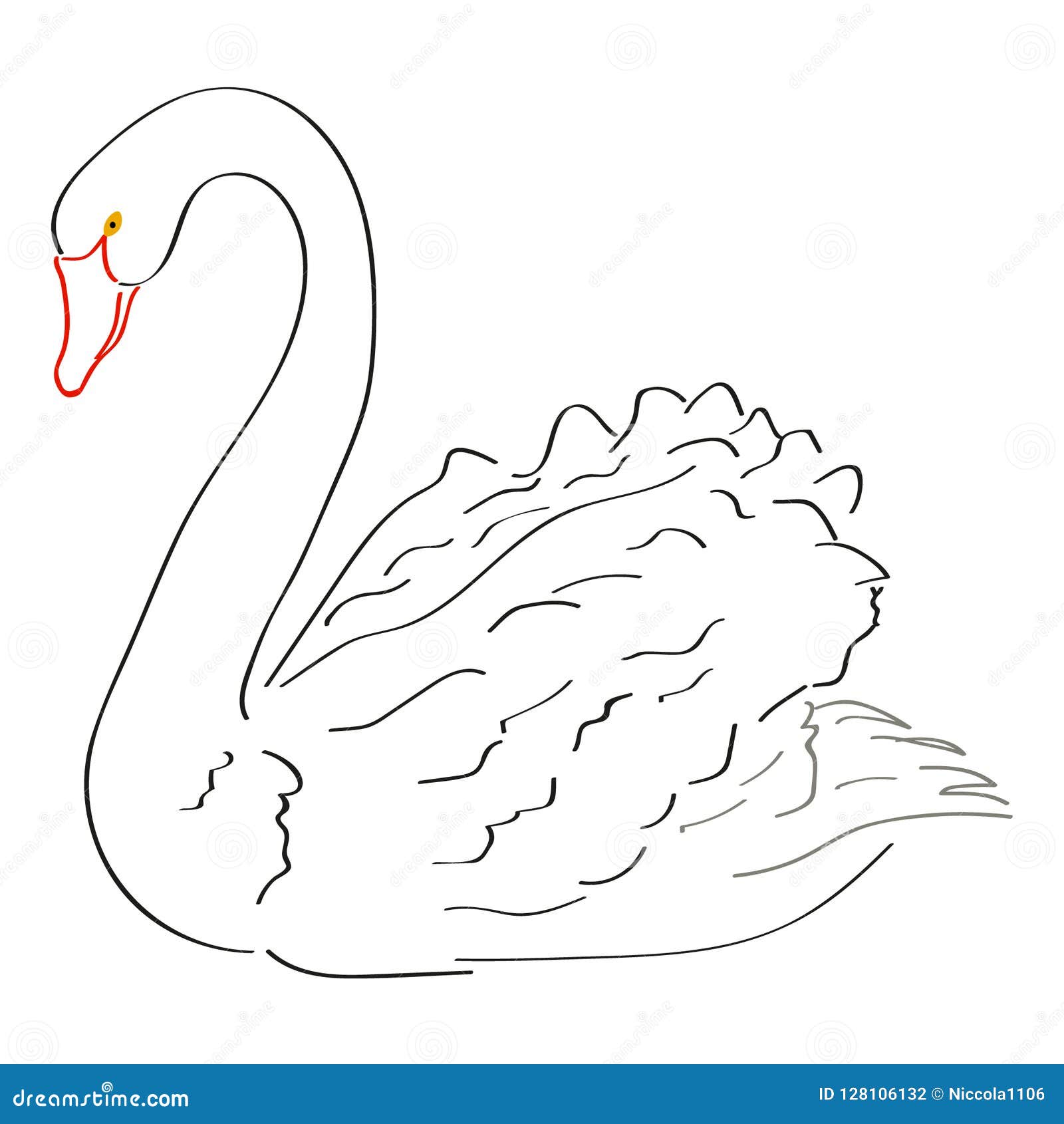Black Swan Drawing
