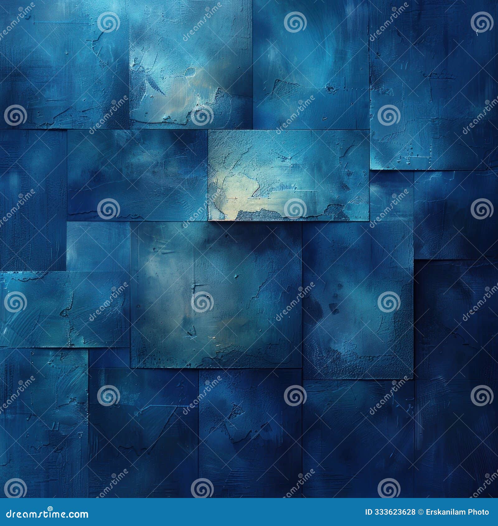abstract smoky blue pixel art background with squares and lines