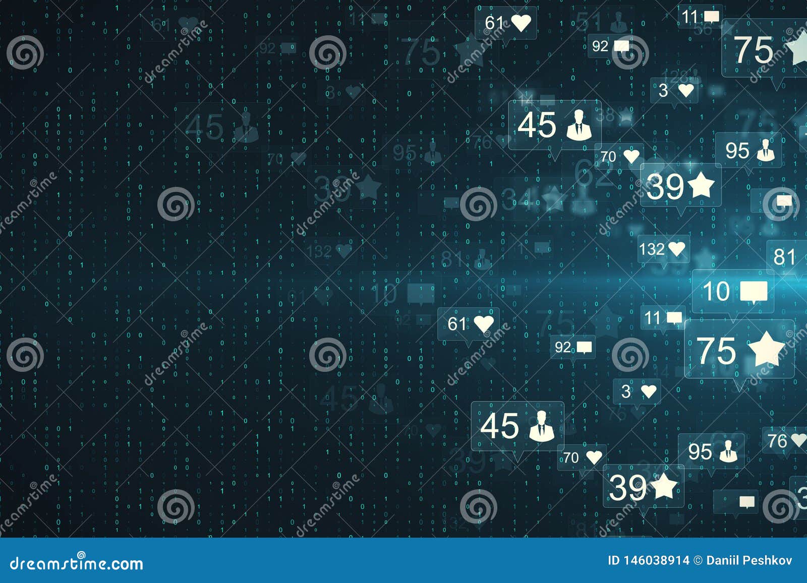 abstract social media background
