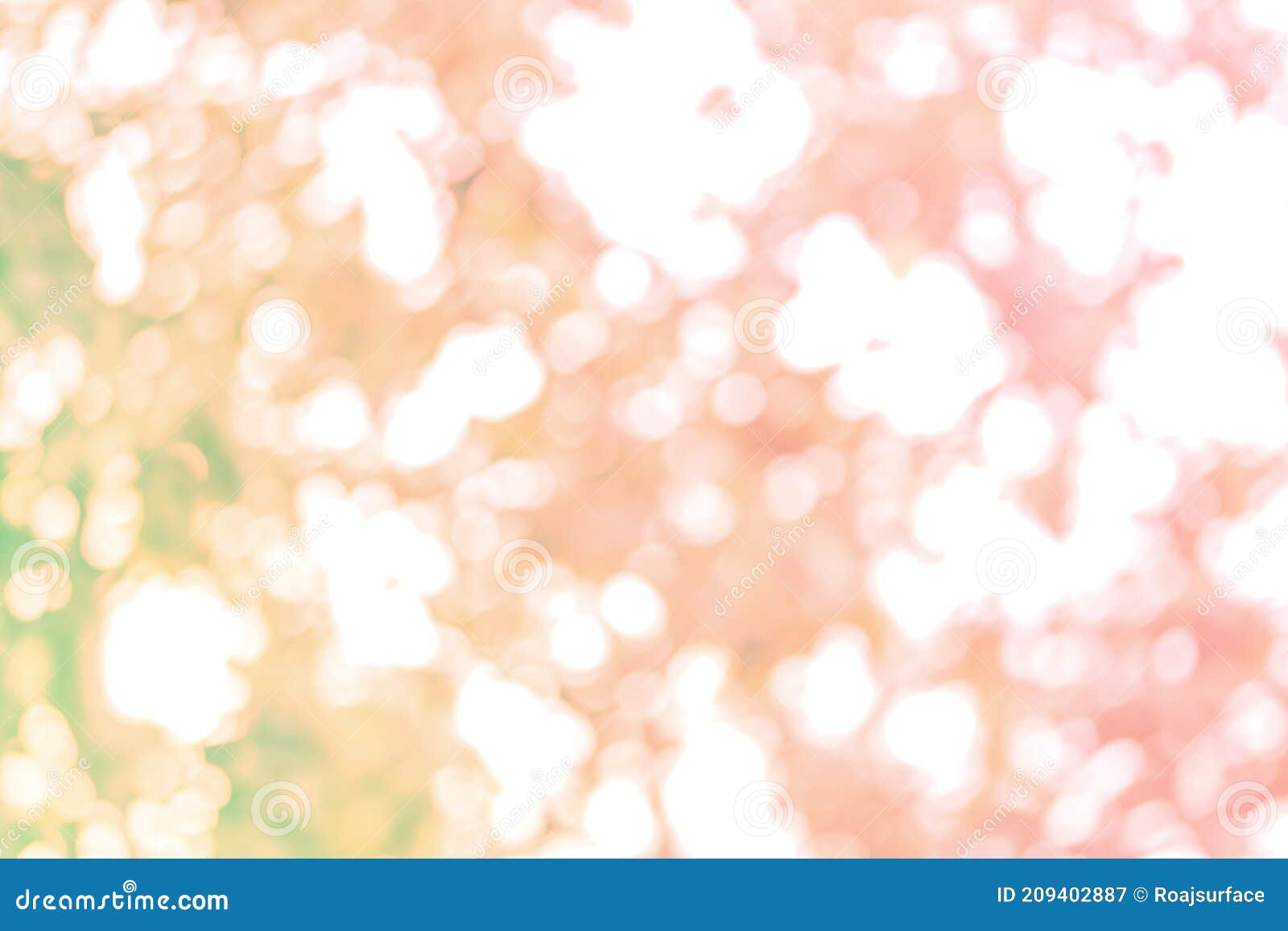 abstract soft bokeh circle pink and green beauty light background. fresh flare growing colorful effect 
