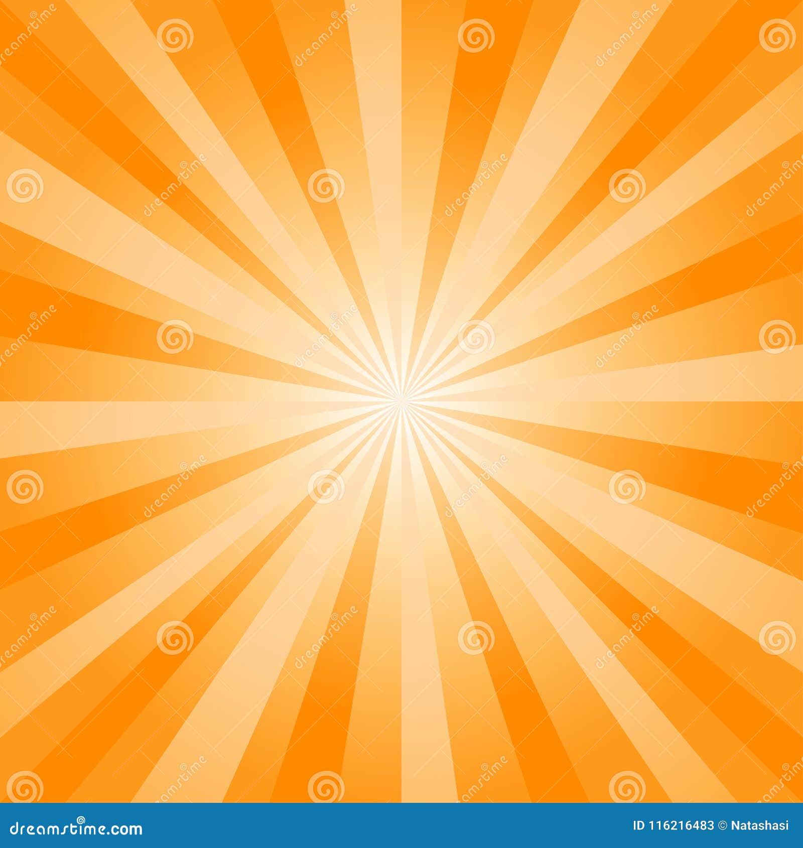 Abstract Soft Bright Yellow Orange Rays Background. Vector Stock Vector Illustration of deep