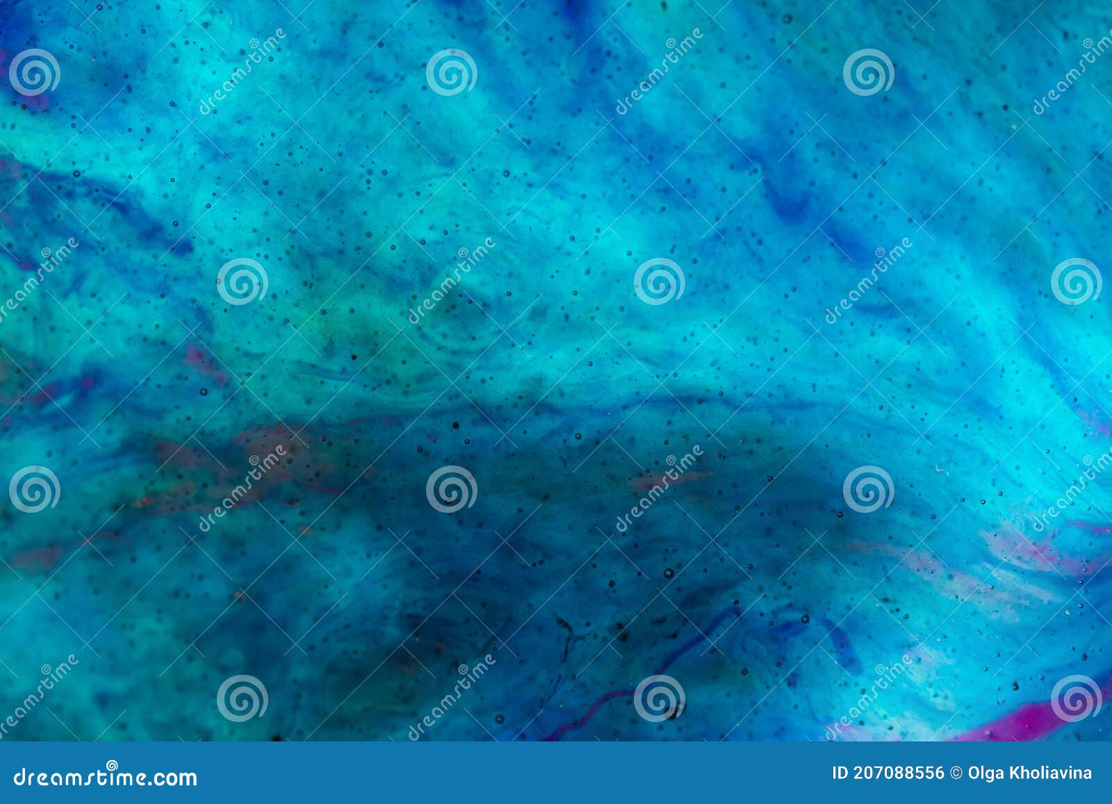 abstract space background made of epoxy resin