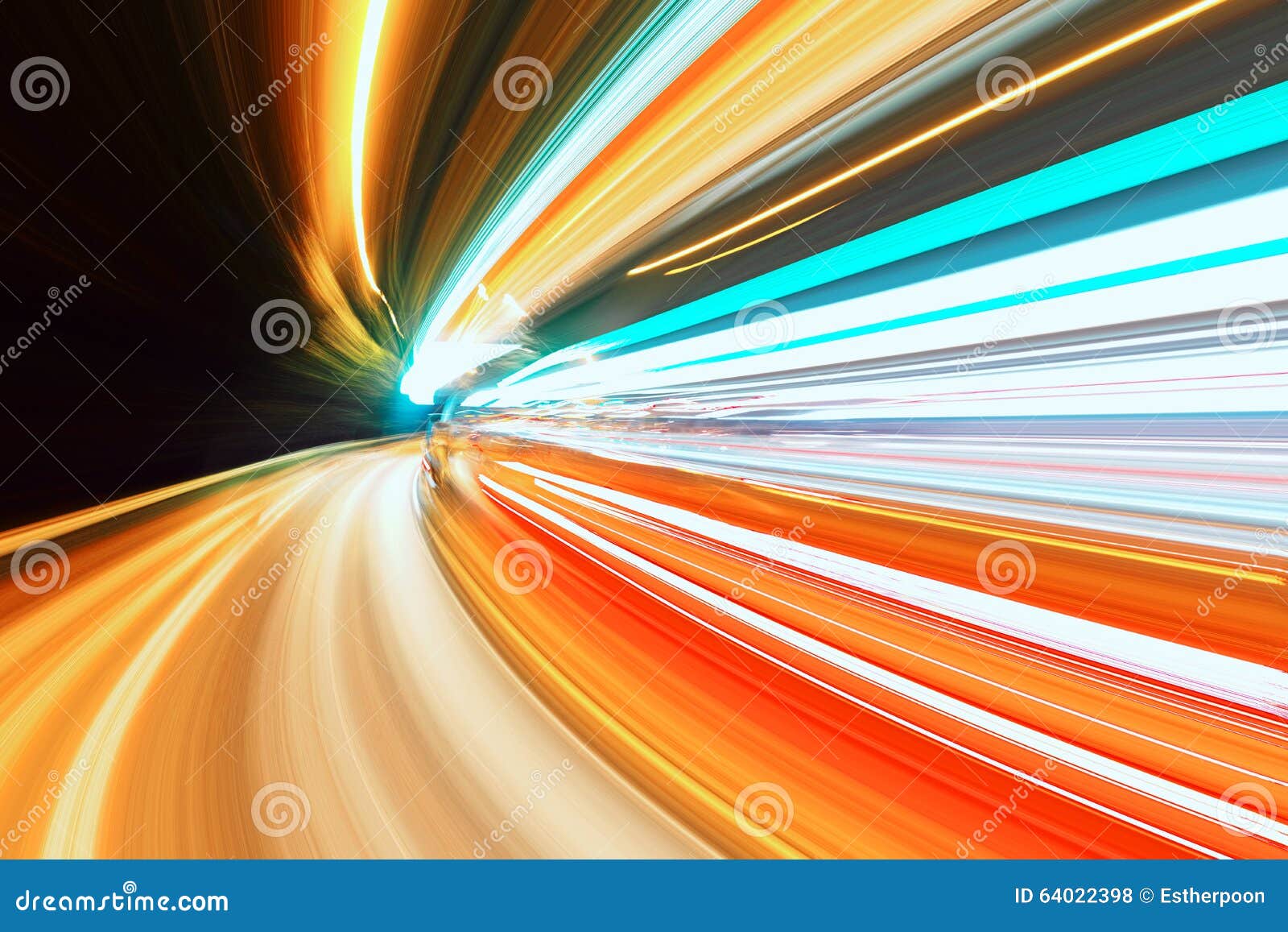 abstract speed motion on a highway road