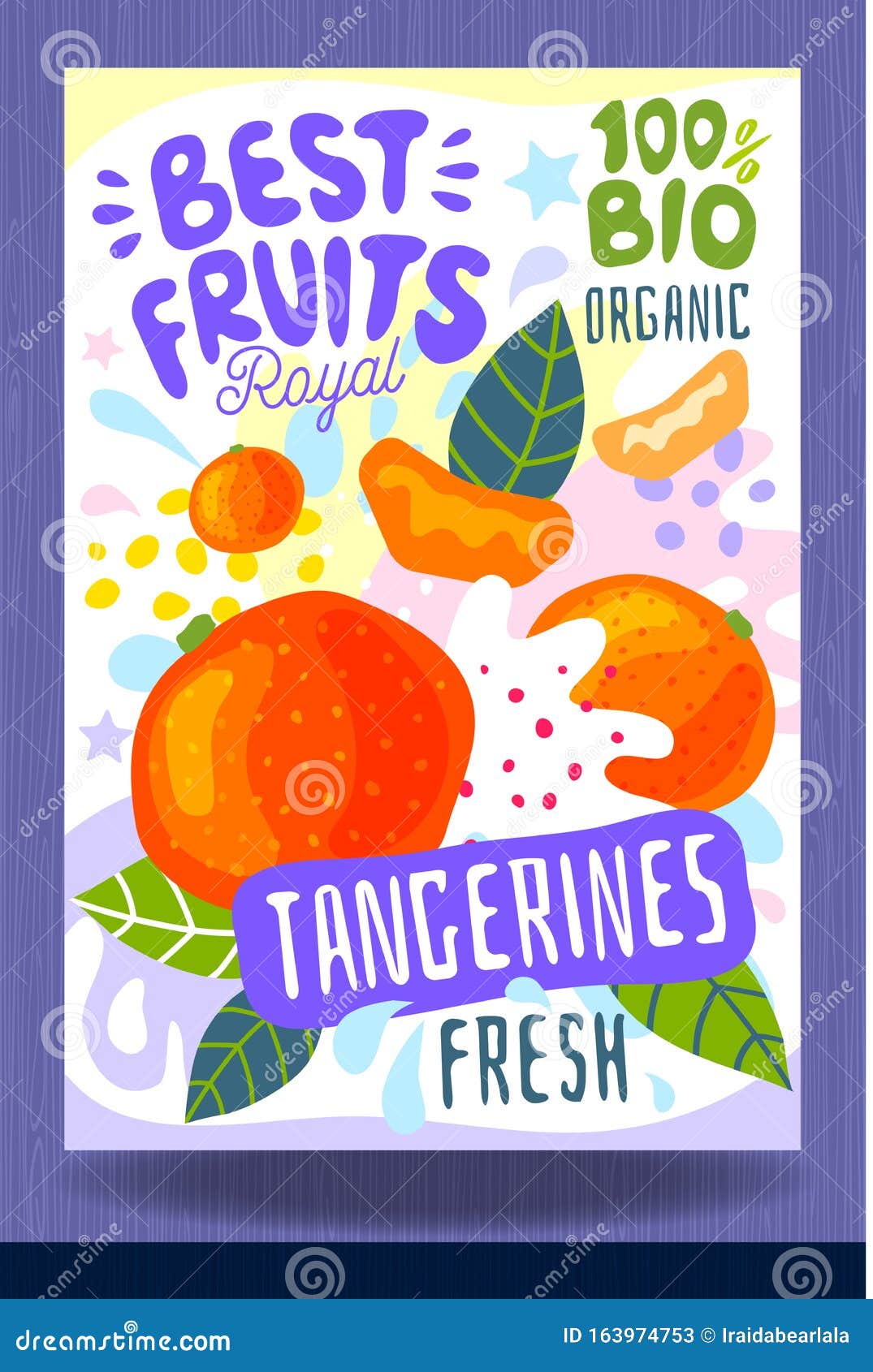 Download Abstract Splash Food Label Template. Colorful Brush Stroke. Fruits, Spices, Vegetables Package ...