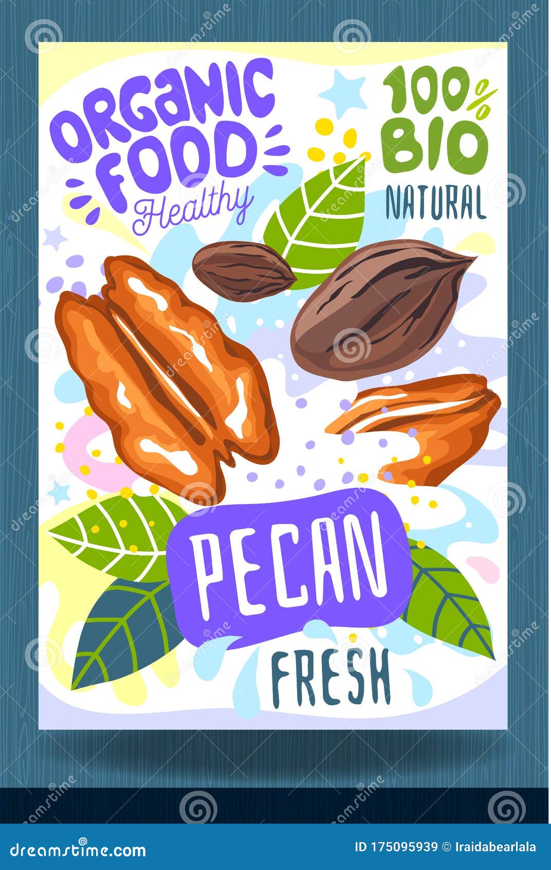 Download Abstract Splash Food Label Template. Colorful Brush Stroke. Nuts, Vegetables, Herbs, Spices ...