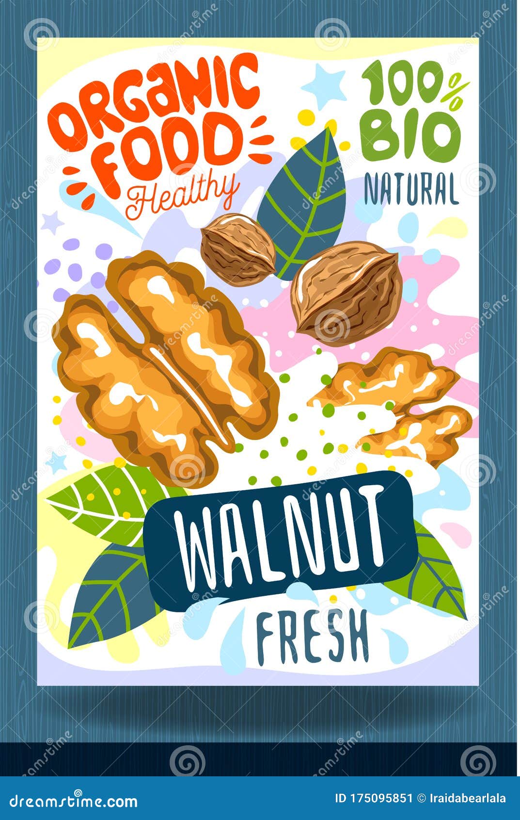 Download Abstract Splash Food Label Template. Colorful Brush Stroke ...
