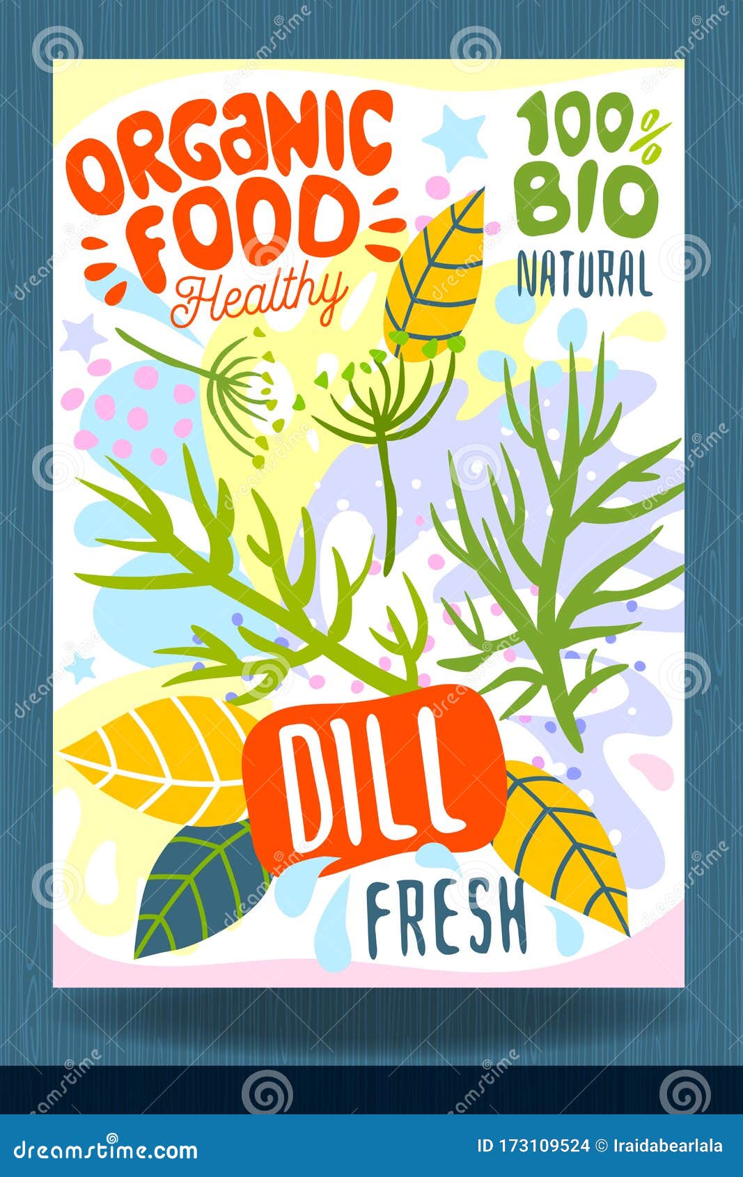 Download Abstract Splash Food Label Template. Colorful Brush Stroke. Vegetables, Fruits, Spices, Package ...