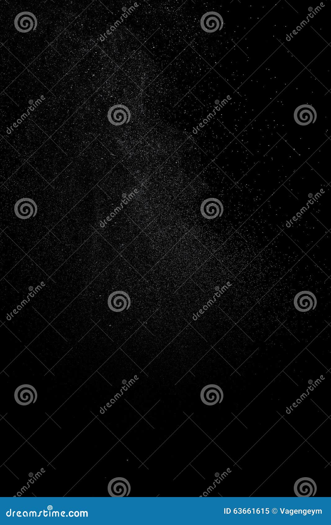 Abstract Splashes and Drops of Water on Black Background. Stock Image