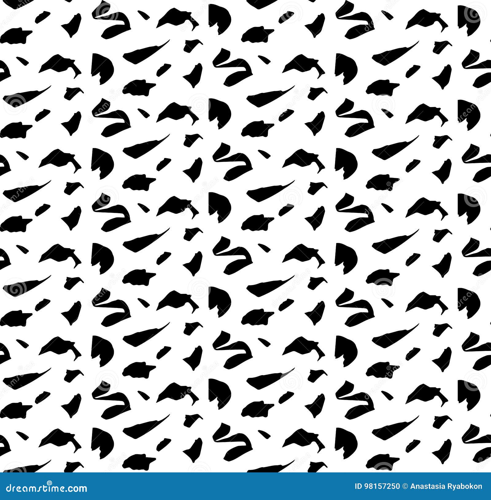 abstract spoted pattern black and white 