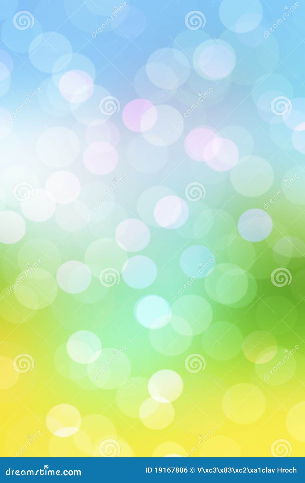 abstract spring background with blur lights