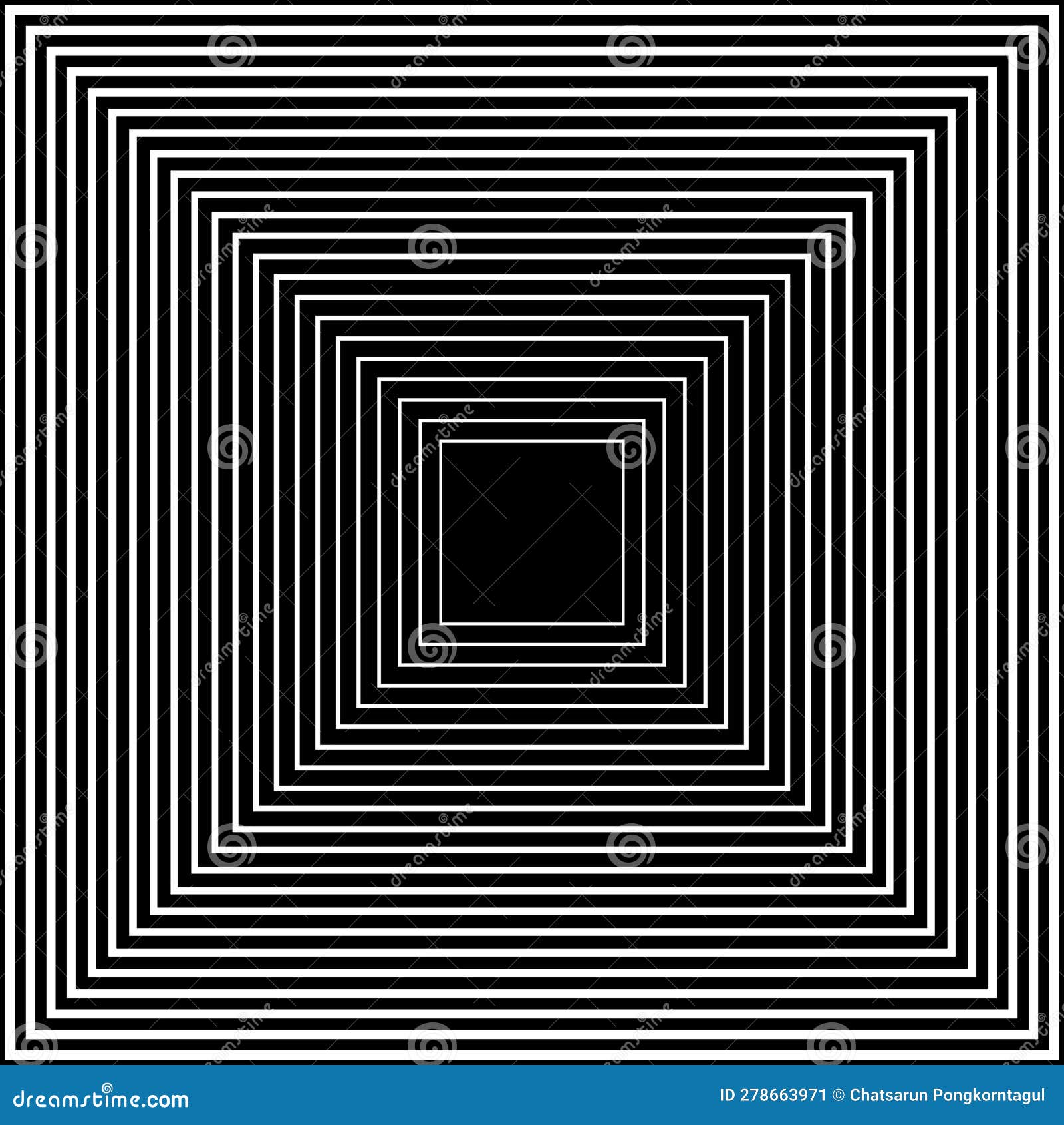 Abstract Square Effect Lines Pattern on Black Background Stock Vector ...