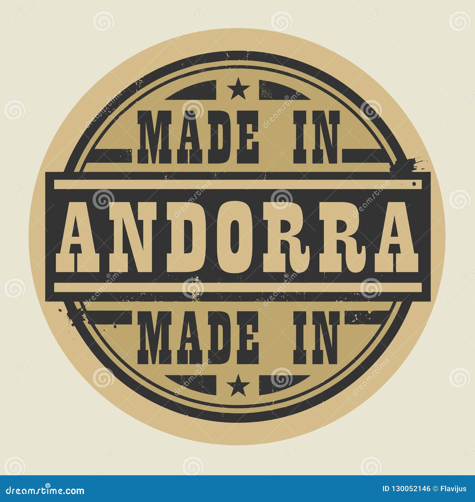 Abstract Stamp or Label with Text Made in Andorra Stock Vector ...