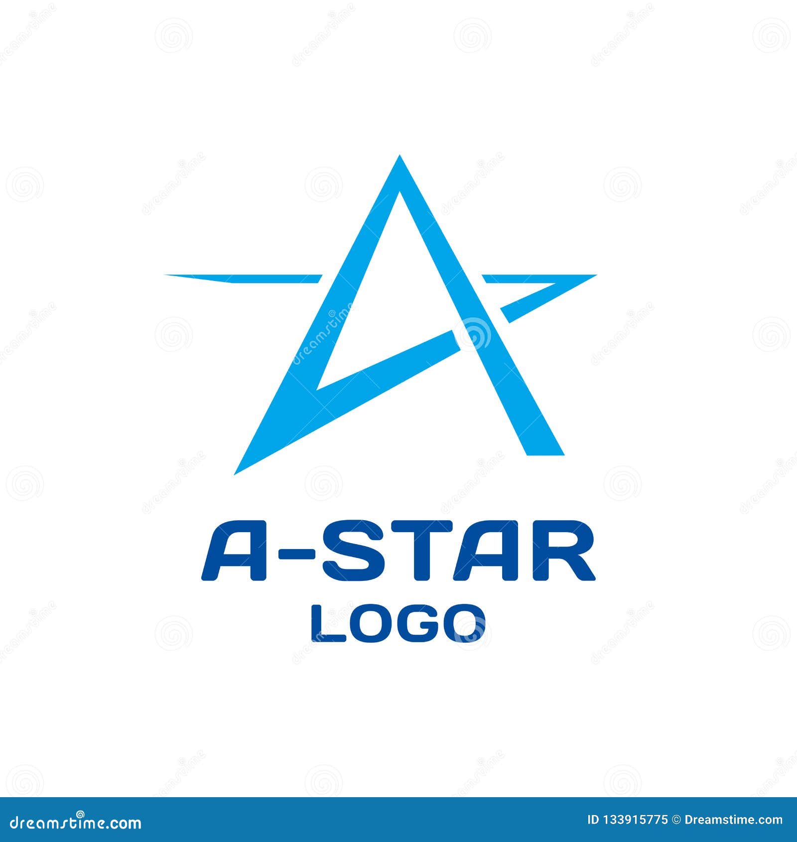 Abstract Star Vector Logo Template. Stock Vector - Illustration of