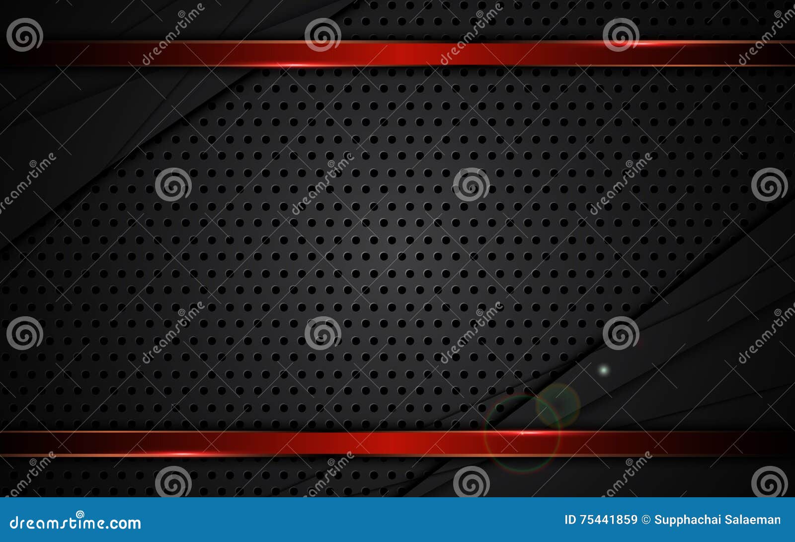 Abstract Steel Texture Red Metallic Frame Background Sports Design Stock Vector Illustration