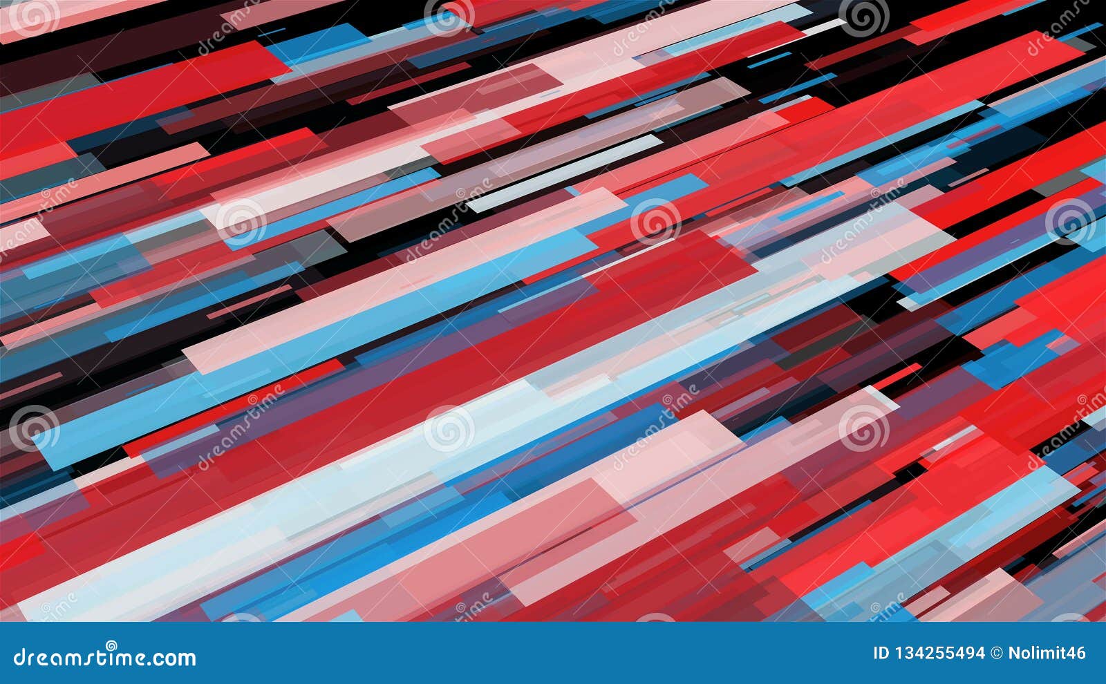 abstract stripes in space - abstraction of data communication, computer generated background, 3d render