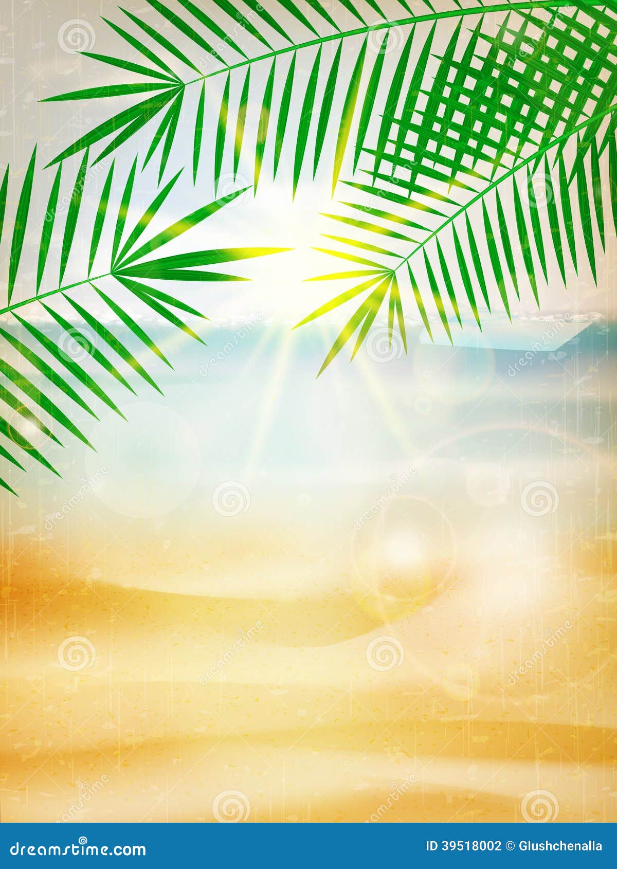 Beach Background Poster