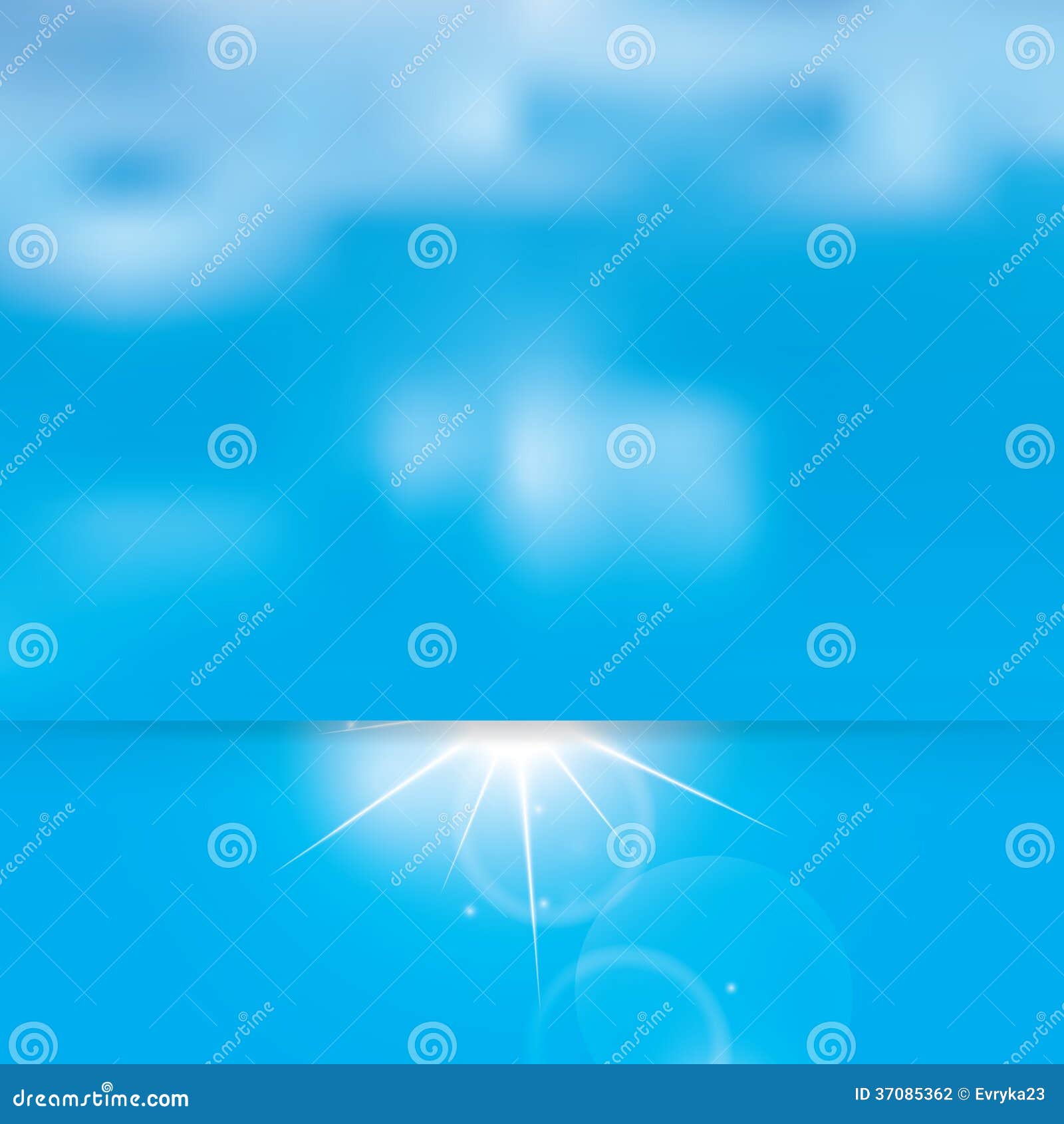 Abstract Sunny Sky and Clouds Stock Vector Illustration of cloud