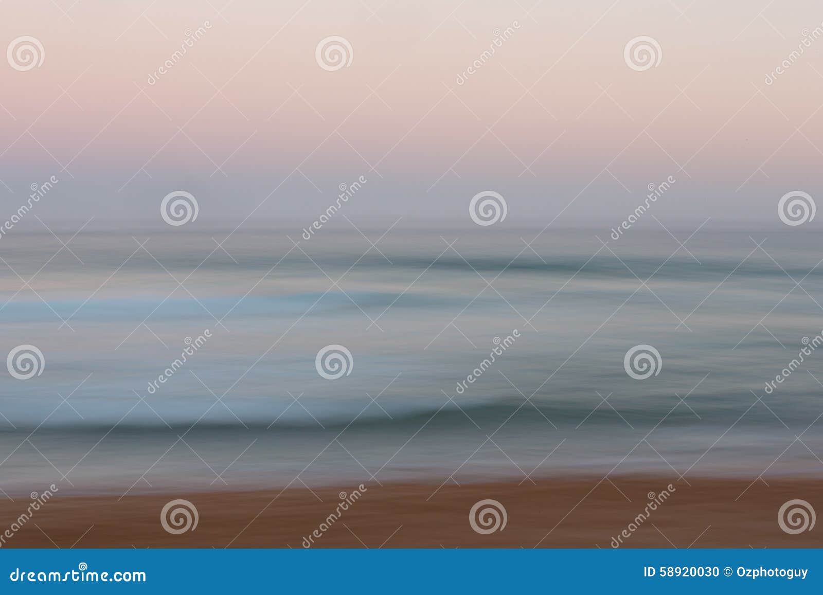 abstract sunrise ocean background with blurred panning motion