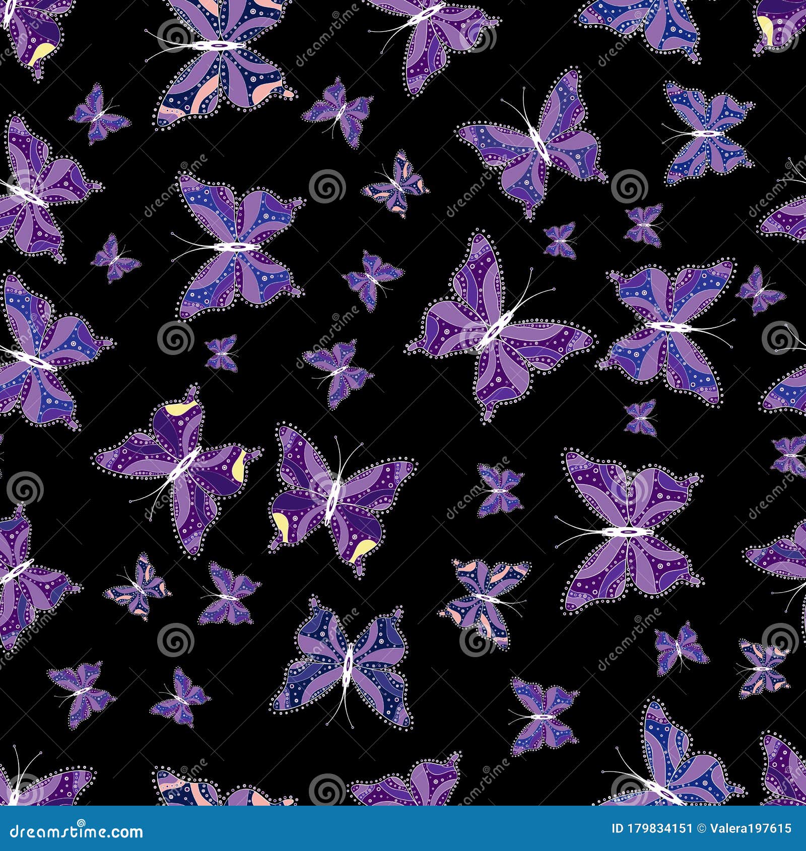 Butterfly on Neutral, Black and Purple Background Stock Illustration -  Illustration of cute, abstract: 179834151