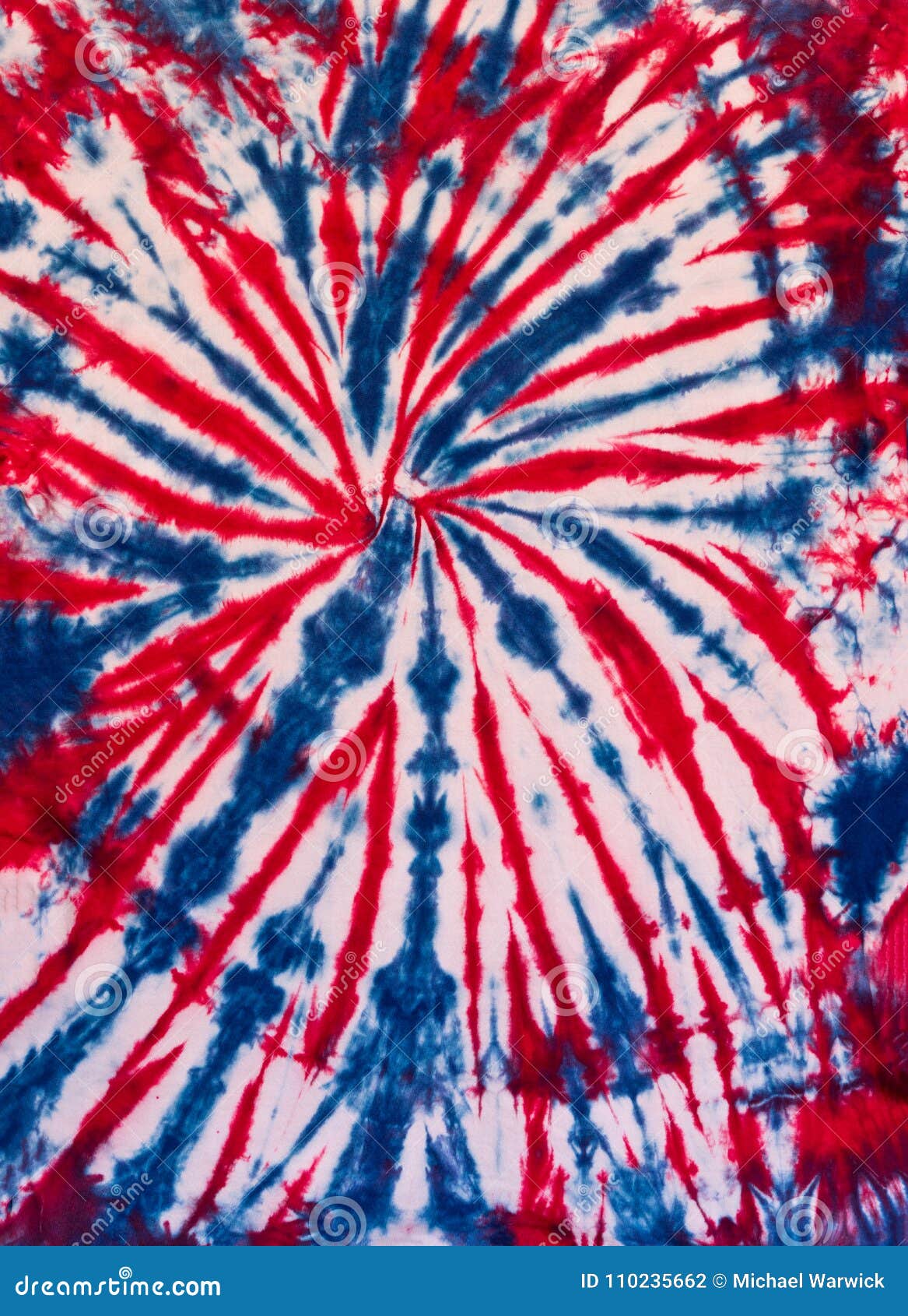 red blue and purple tie dye shirt