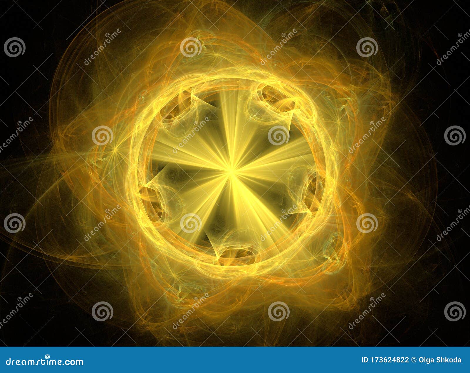 abstract symmetrical fractal