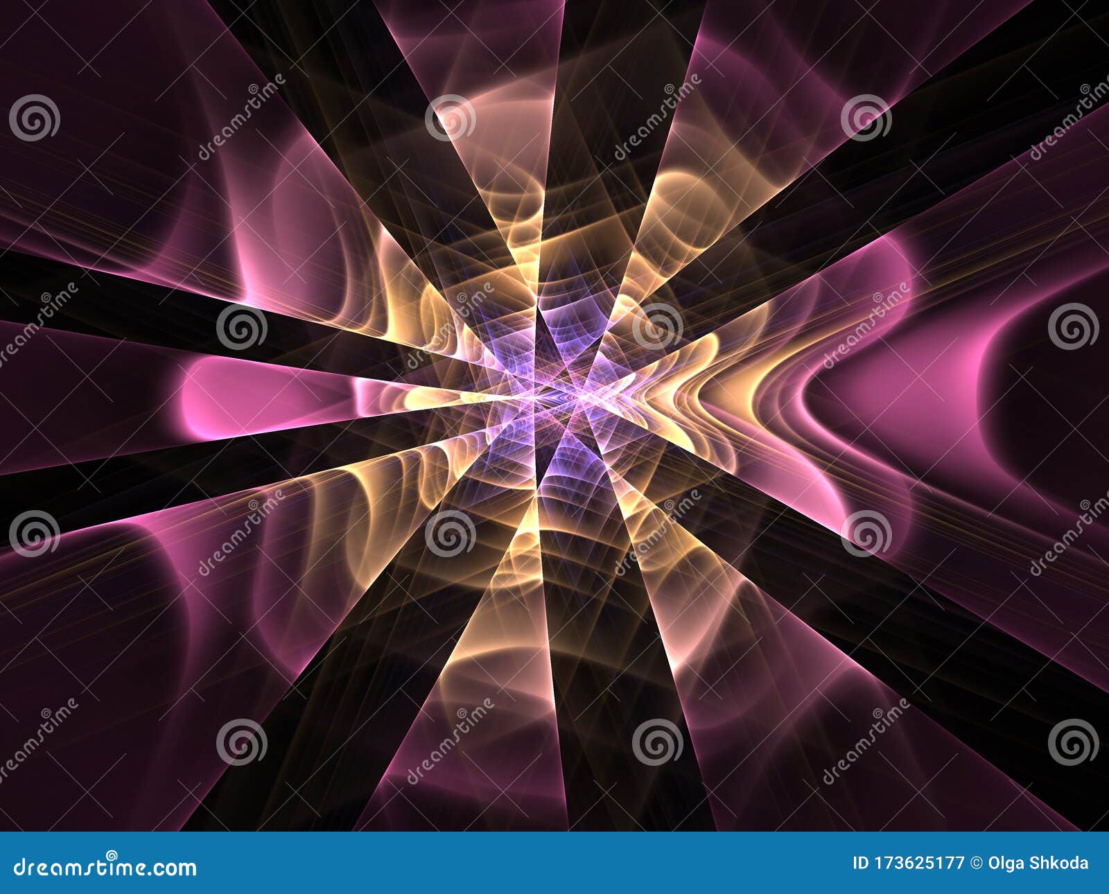 abstract symmetrical fractal