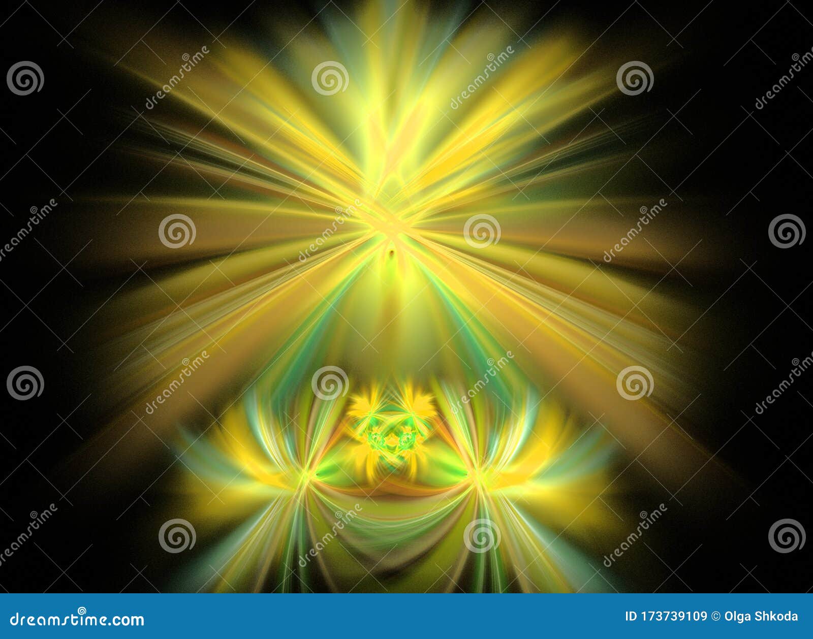 abstract symmetrical fractal